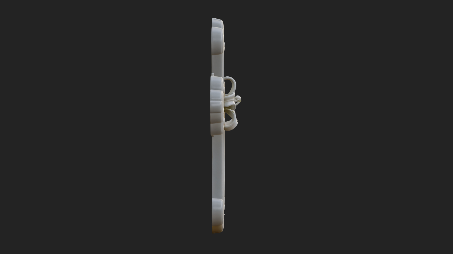 Carved Relief Wall Cross Design 330 3D Print Model 3D Model