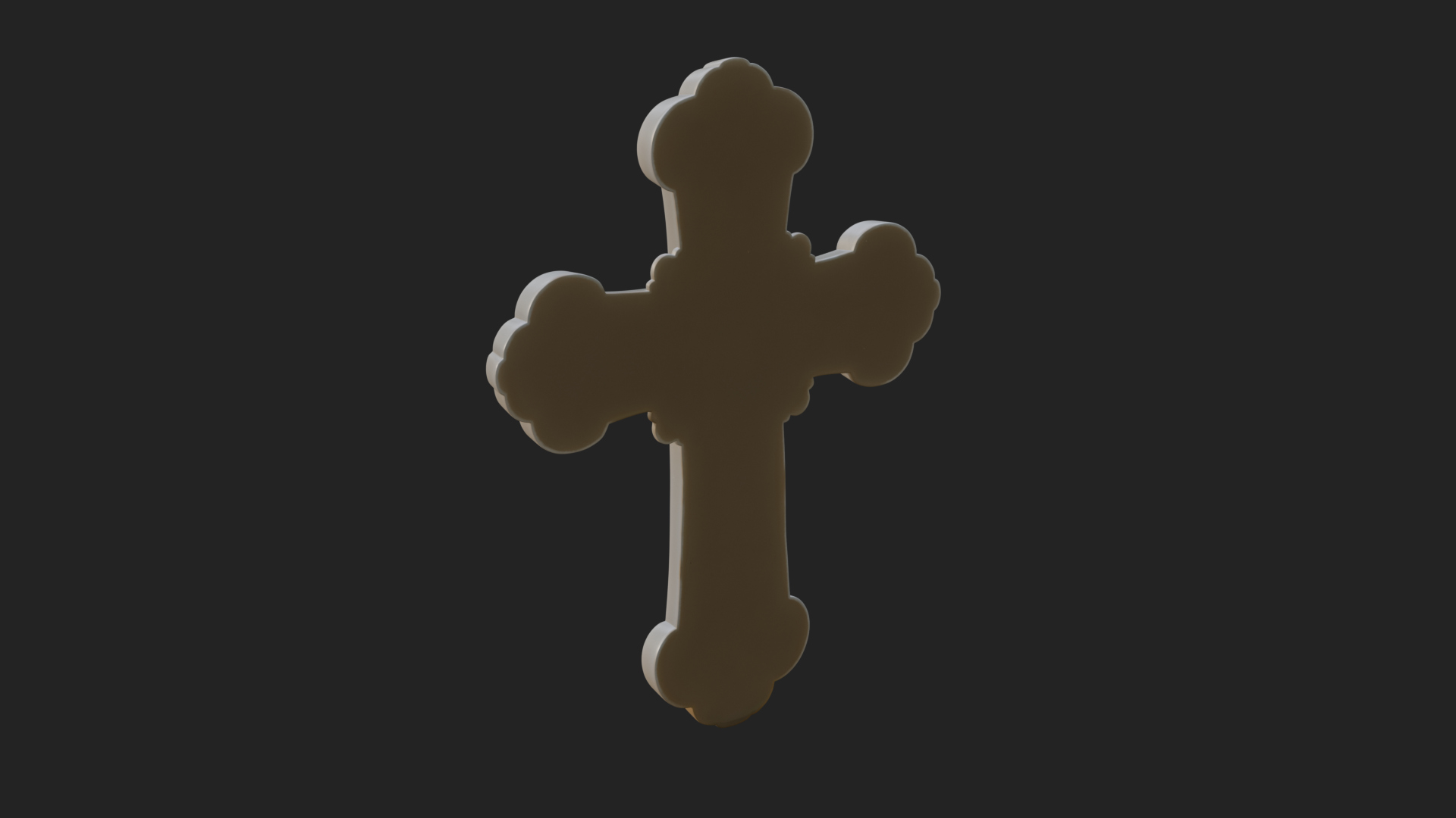 Carved Relief Wall Cross Design 330 3D Print Model 3D Model