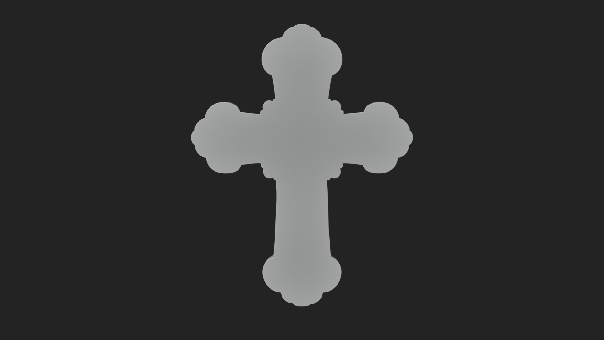 Carved Relief Wall Cross Design 330 3D Print Model 3D Model