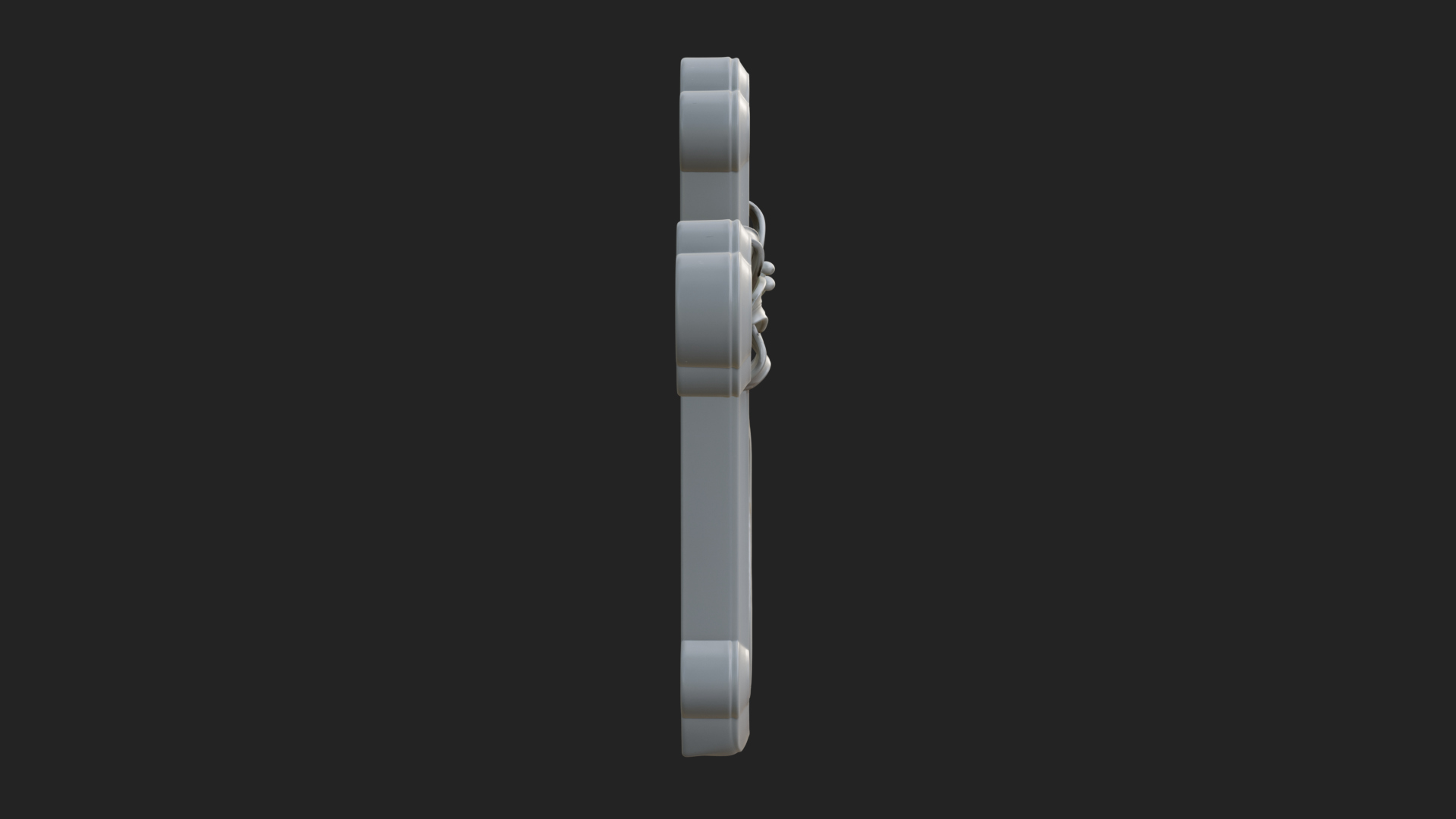 Carved Relief Wall Cross Design 331 3D Print Model 3D Model
