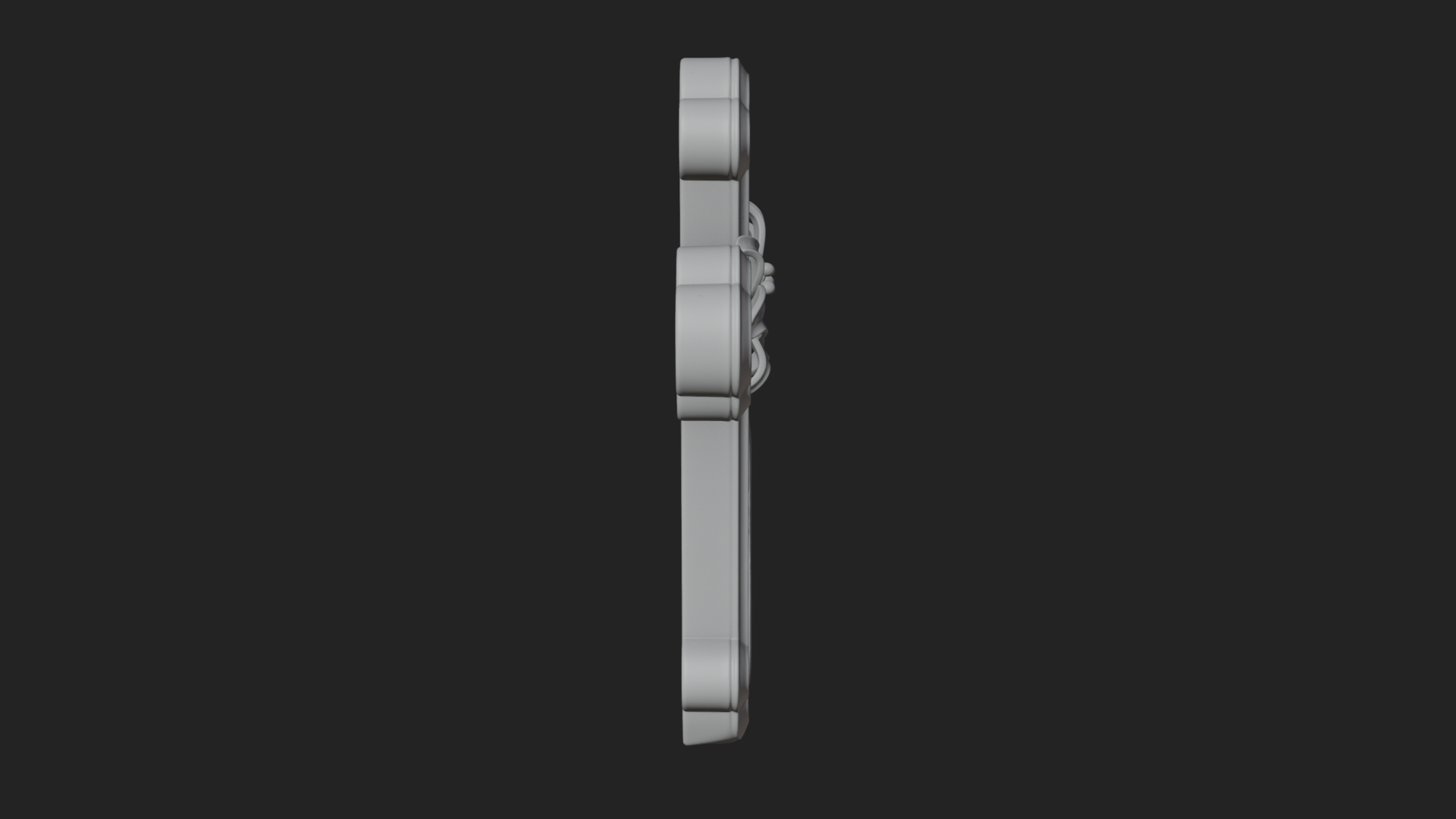 Carved Relief Wall Cross Design 331 3D Print Model 3D Model