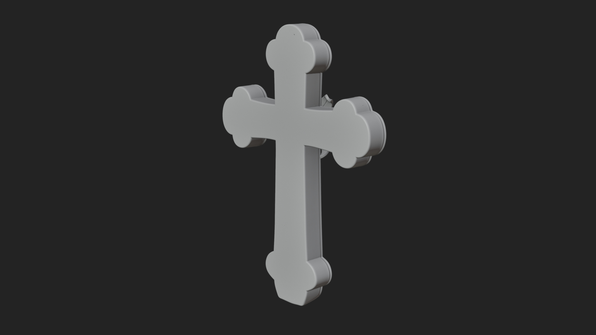 Carved Relief Wall Cross Design 331 3D Print Model 3D Model