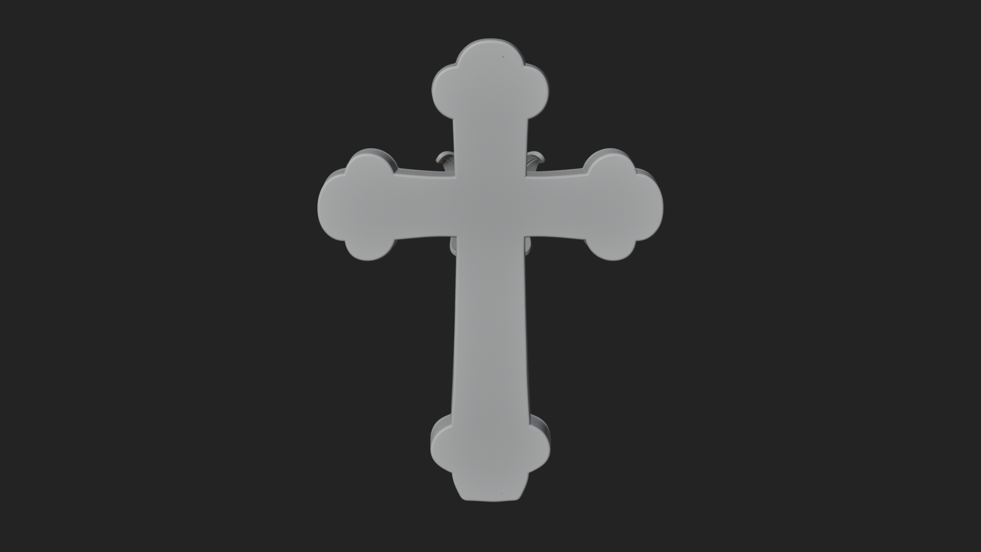Carved Relief Wall Cross Design 331 3D Print Model 3D Model