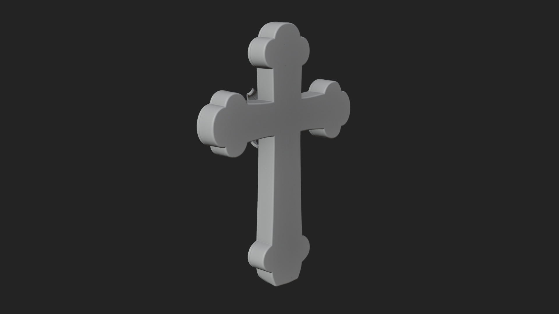 Carved Relief Wall Cross Design 331 3D Print Model 3D Model