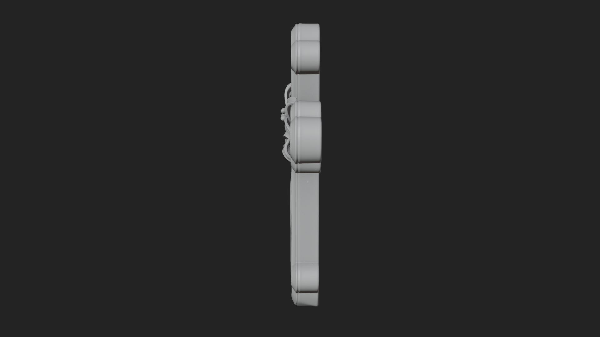 Carved Relief Wall Cross Design 331 3D Print Model 3D Model