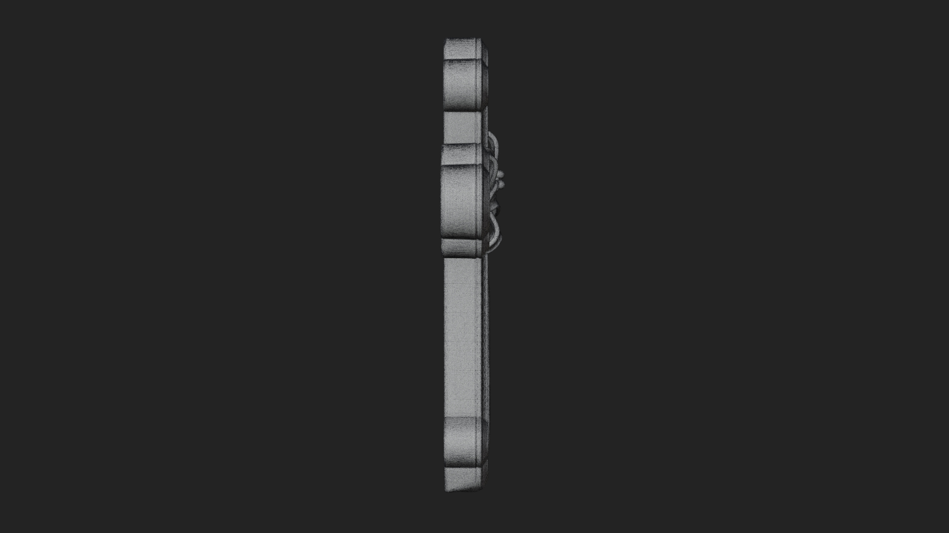Carved Relief Wall Cross Design 331 3D Print Model 3D Model