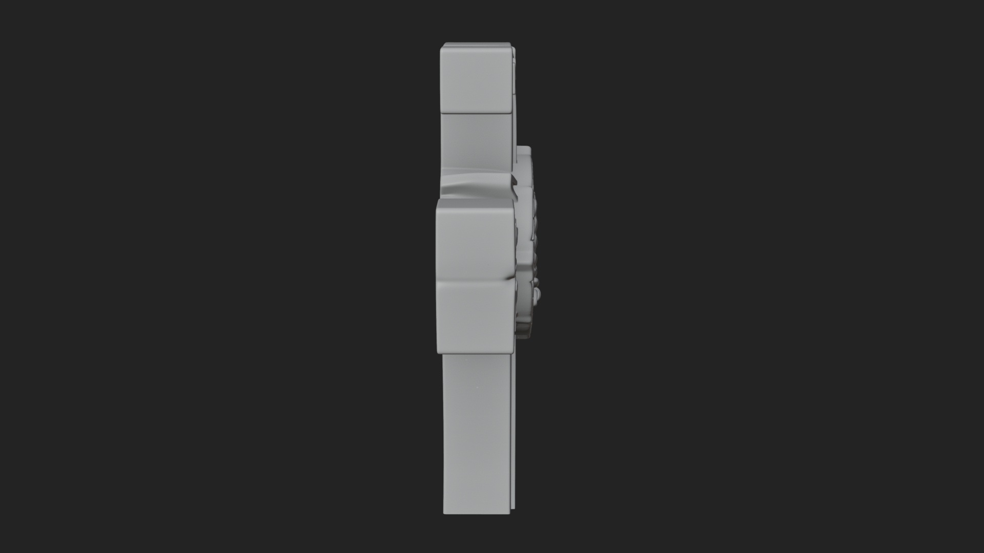 Carved Relief Wall Cross Design 332 3D Print Model 3D Model