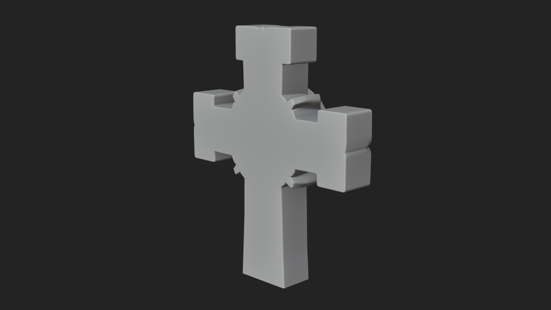 Carved Relief Wall Cross Design 332 3D Print Model 3D Model