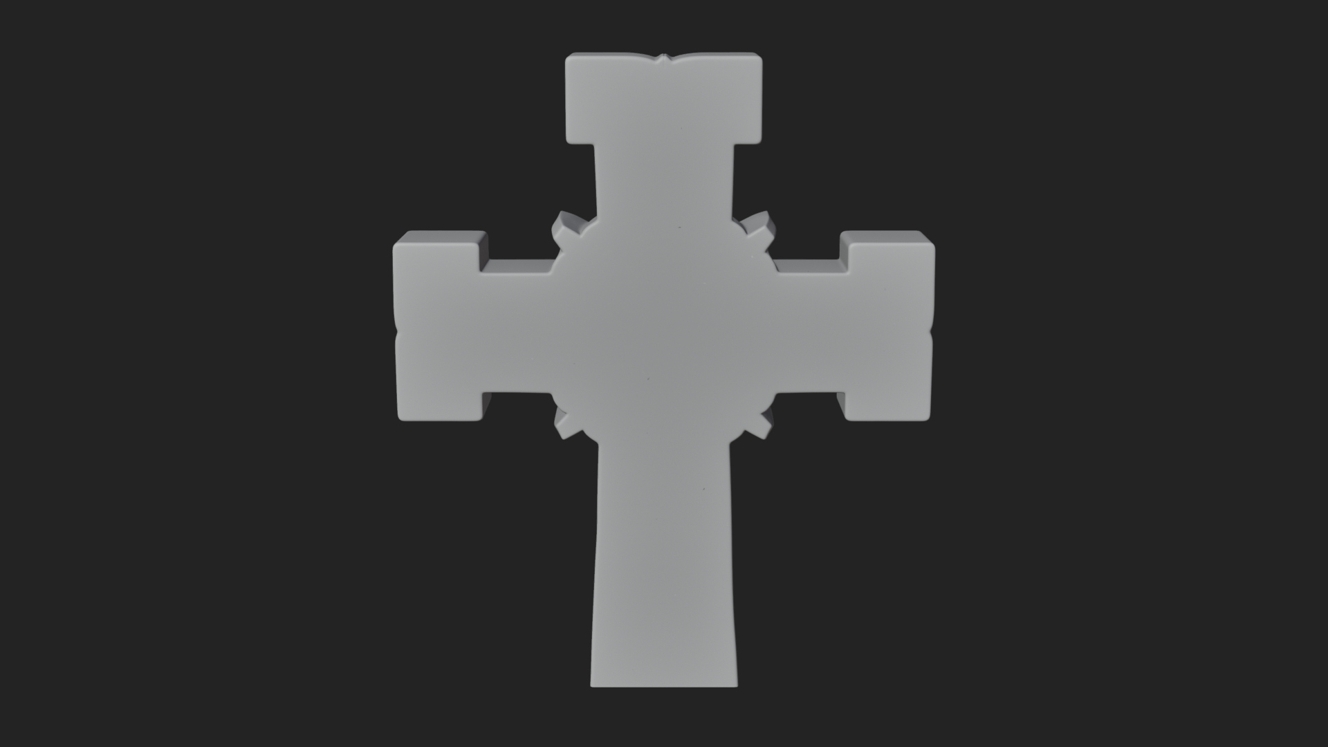 Carved Relief Wall Cross Design 332 3D Print Model 3D Model