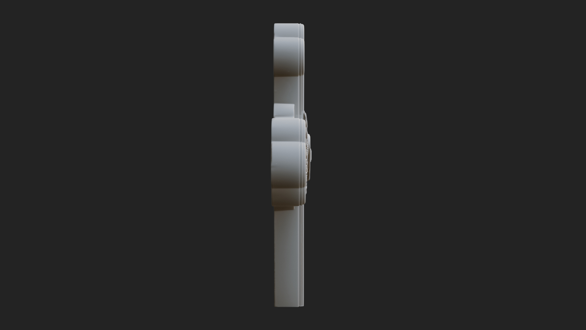 Carved Relief Wall Cross Design 333 3D Print Model 3D Model