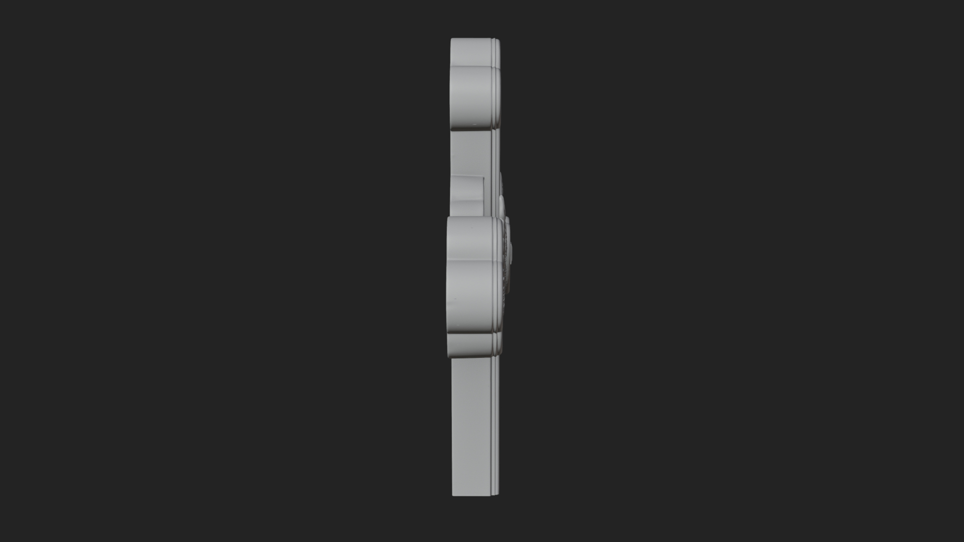 Carved Relief Wall Cross Design 333 3D Print Model 3D Model