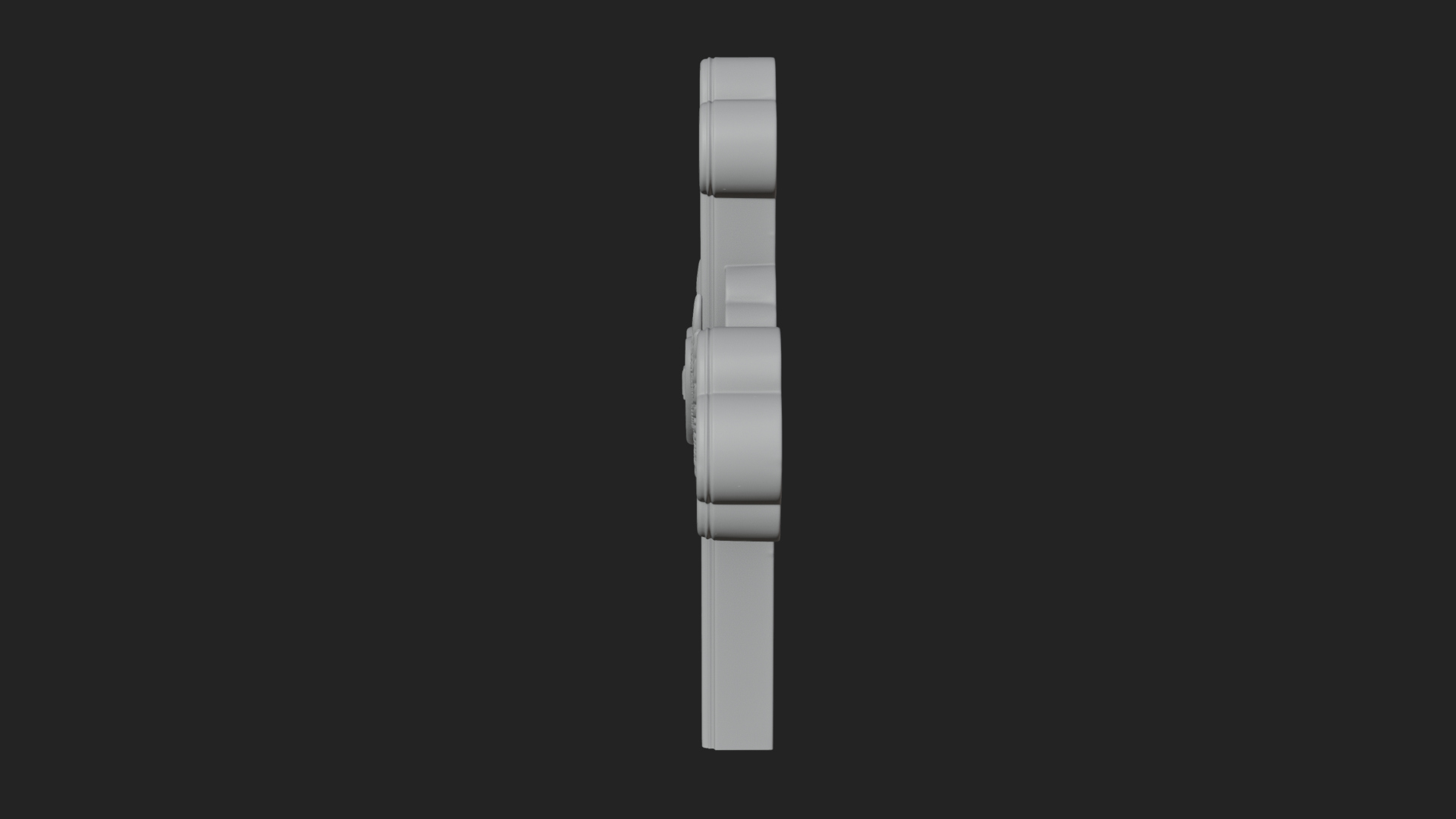 Carved Relief Wall Cross Design 333 3D Print Model 3D Model