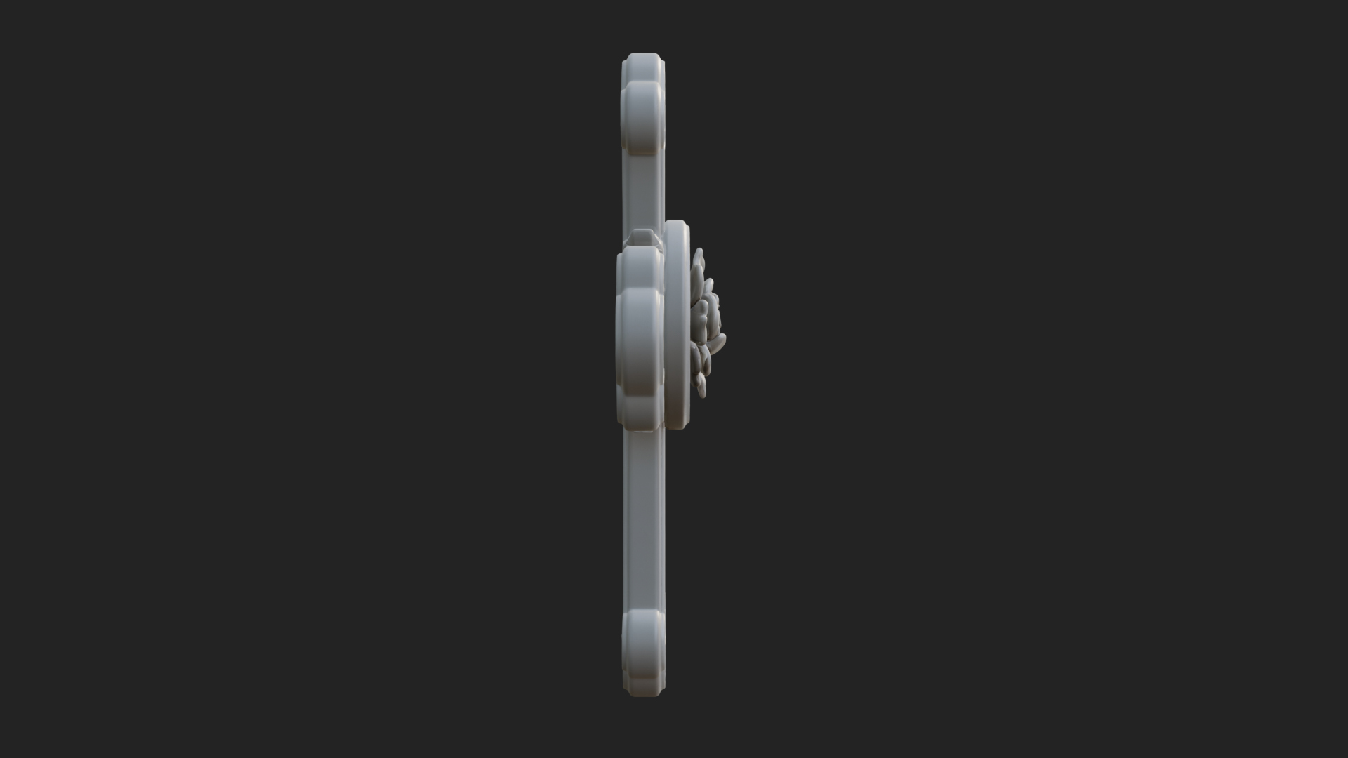 Carved Relief Wall Cross Design 334 3D Print Model 3D Model
