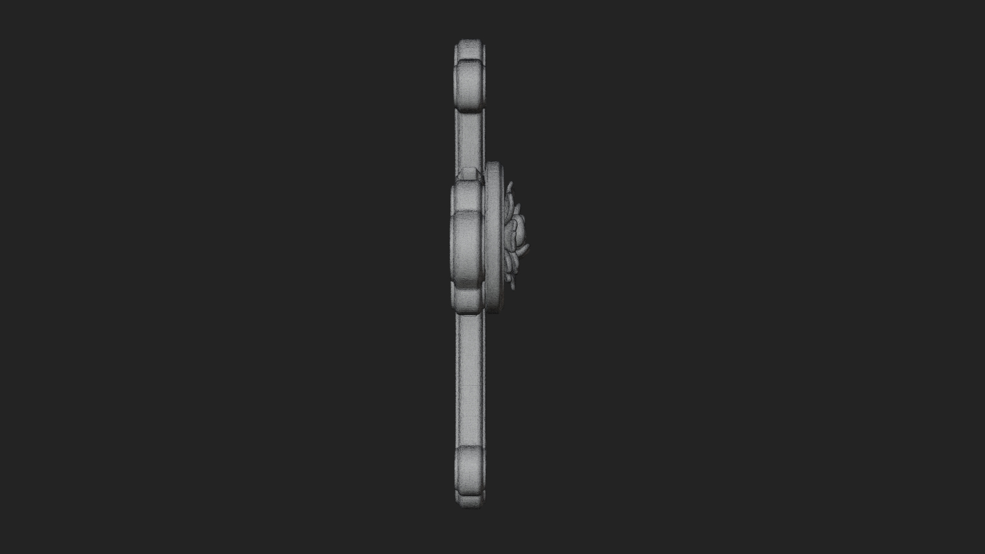 Carved Relief Wall Cross Design 334 3D Print Model 3D Model