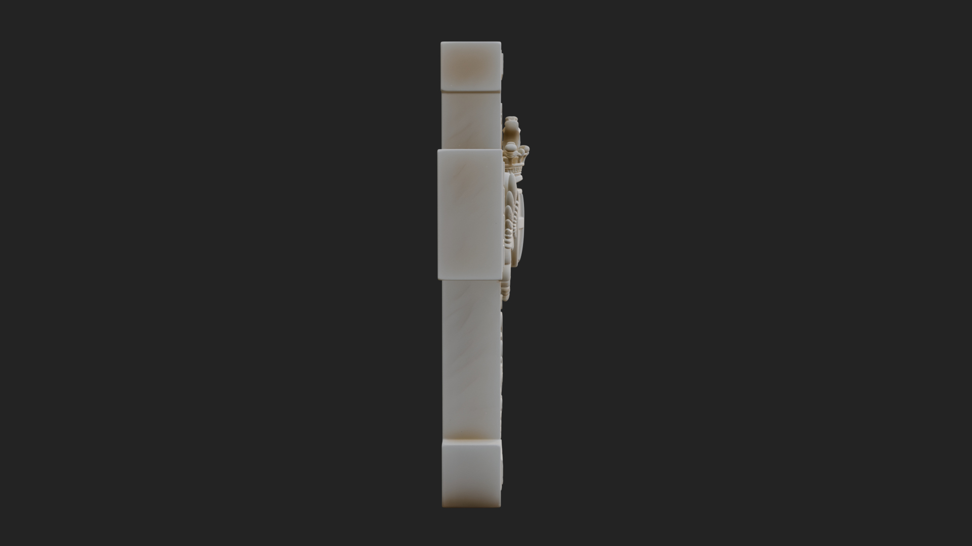Carved Relief Wall Cross Design 336 3D Print Model 3D Model