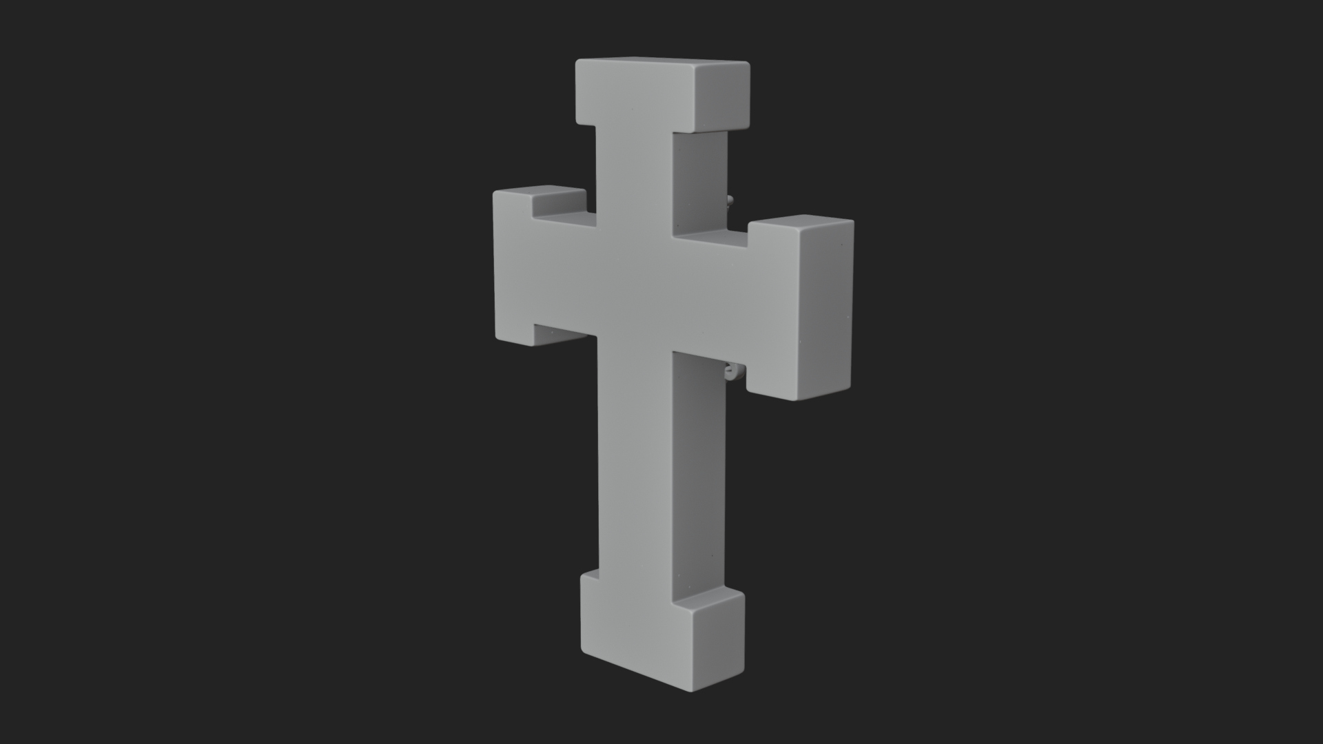 Carved Relief Wall Cross Design 336 3D Print Model 3D Model