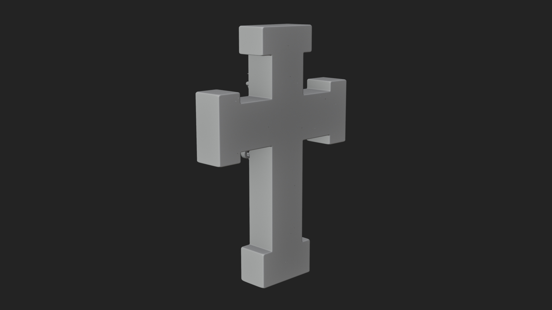 Carved Relief Wall Cross Design 336 3D Print Model 3D Model