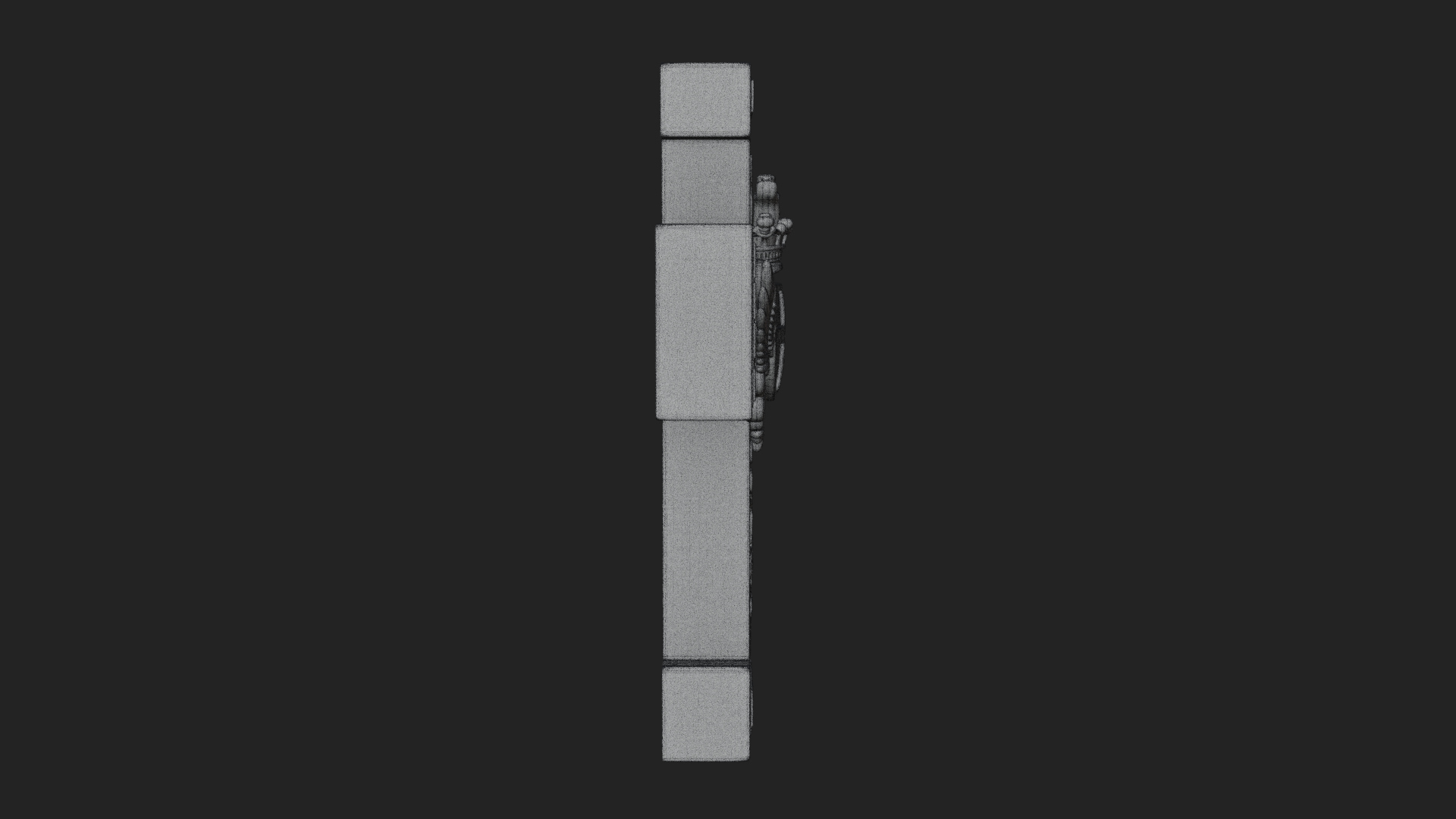Carved Relief Wall Cross Design 336 3D Print Model 3D Model