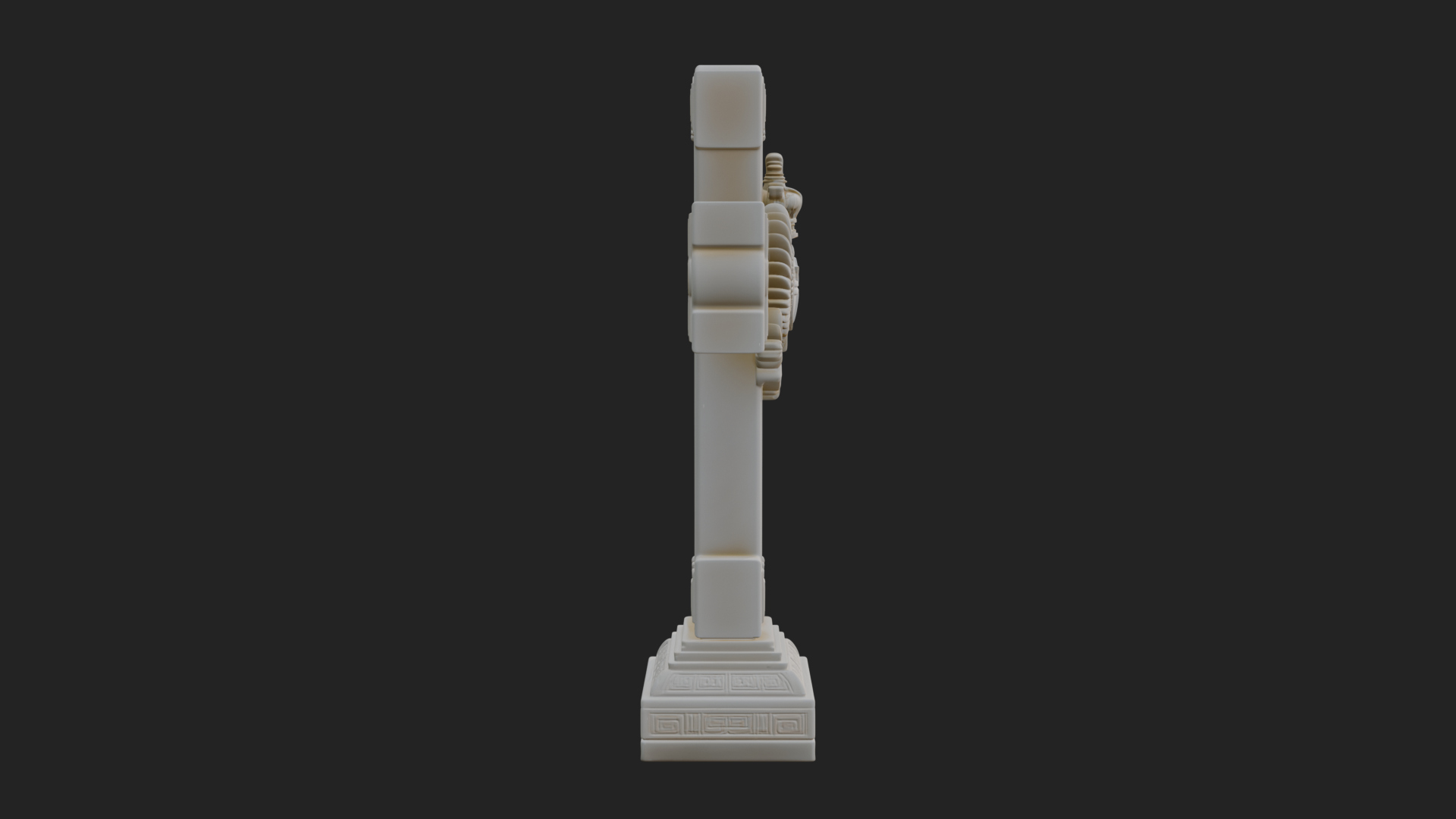 Carved Relief Wall Cross Design 339 3D Print Model 3D Model