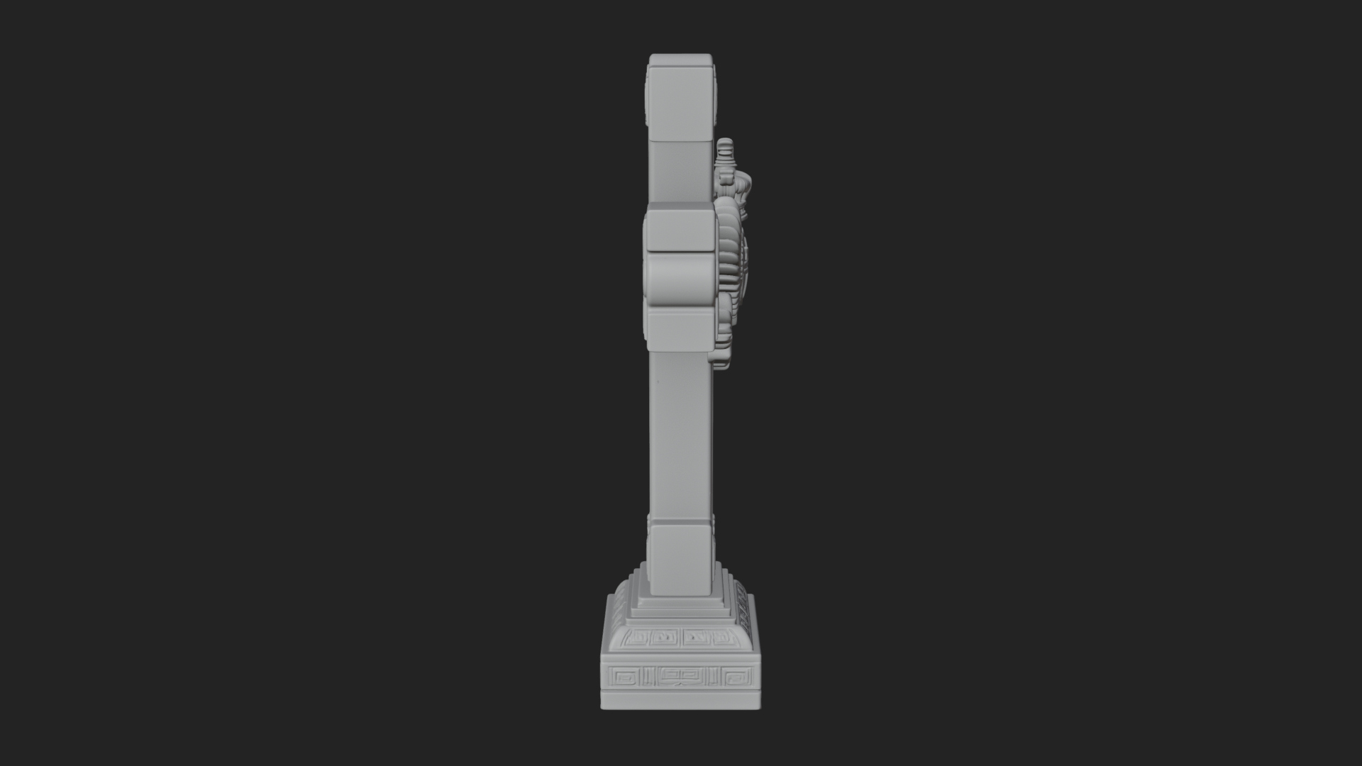 Carved Relief Wall Cross Design 339 3D Print Model 3D Model