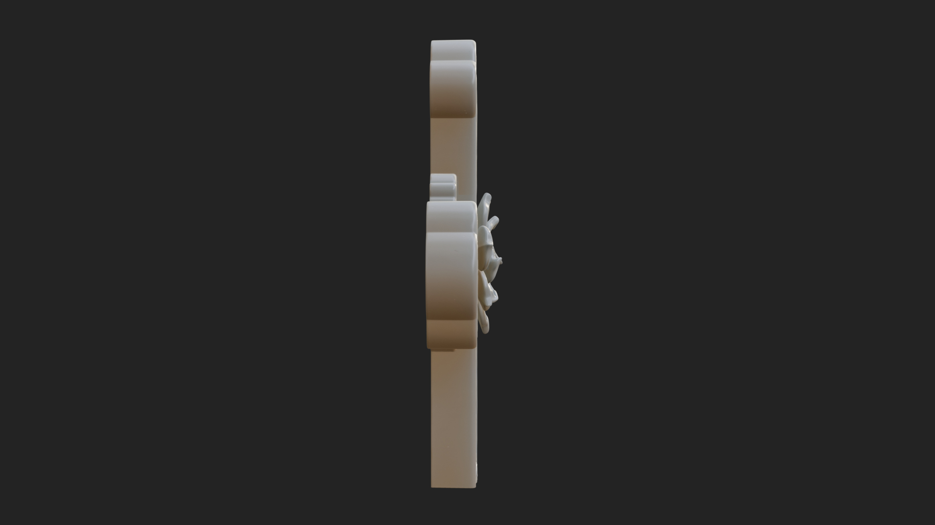 Carved Relief Wall Cross Design 34 3D Print Model 3D Model