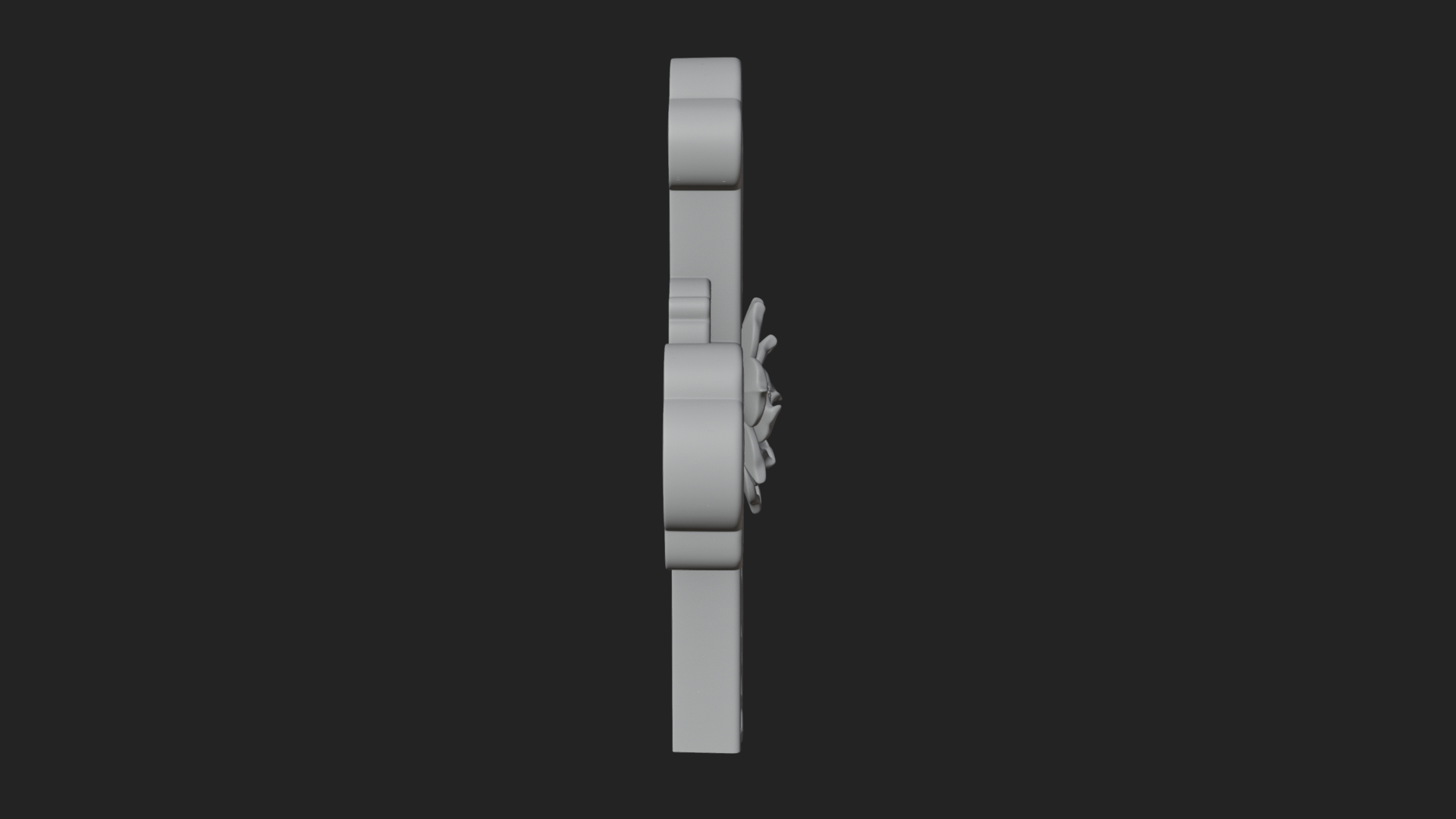 Carved Relief Wall Cross Design 34 3D Print Model 3D Model