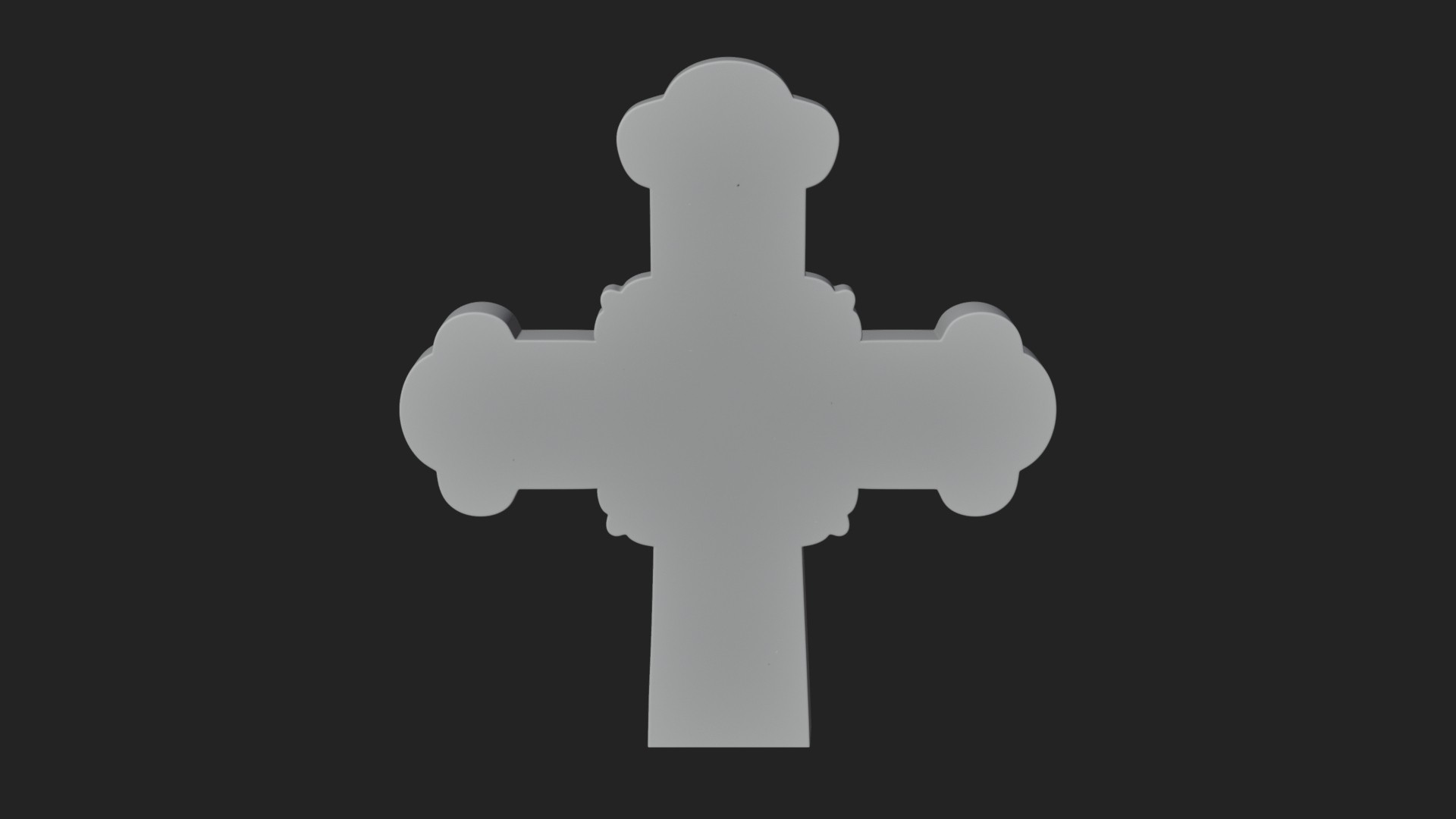 Carved Relief Wall Cross Design 34 3D Print Model 3D Model