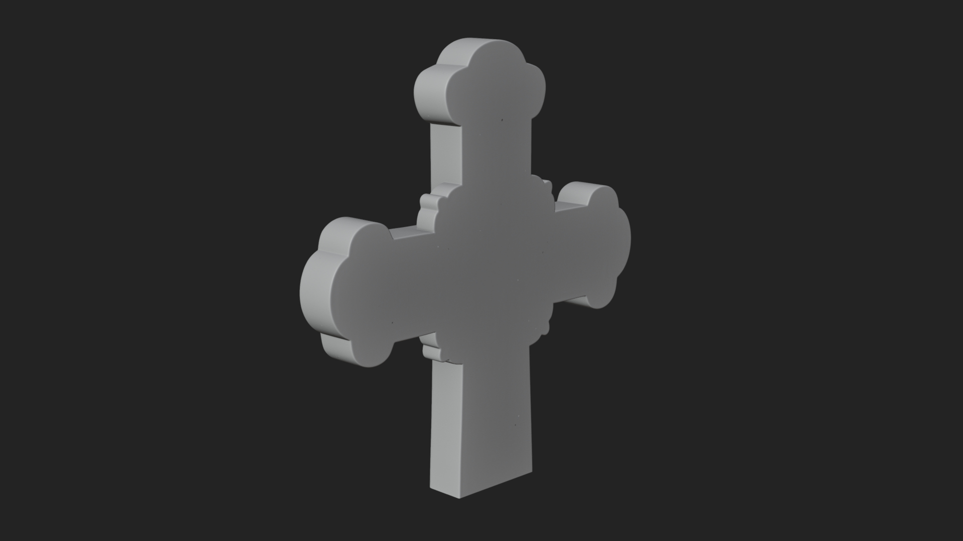 Carved Relief Wall Cross Design 34 3D Print Model 3D Model
