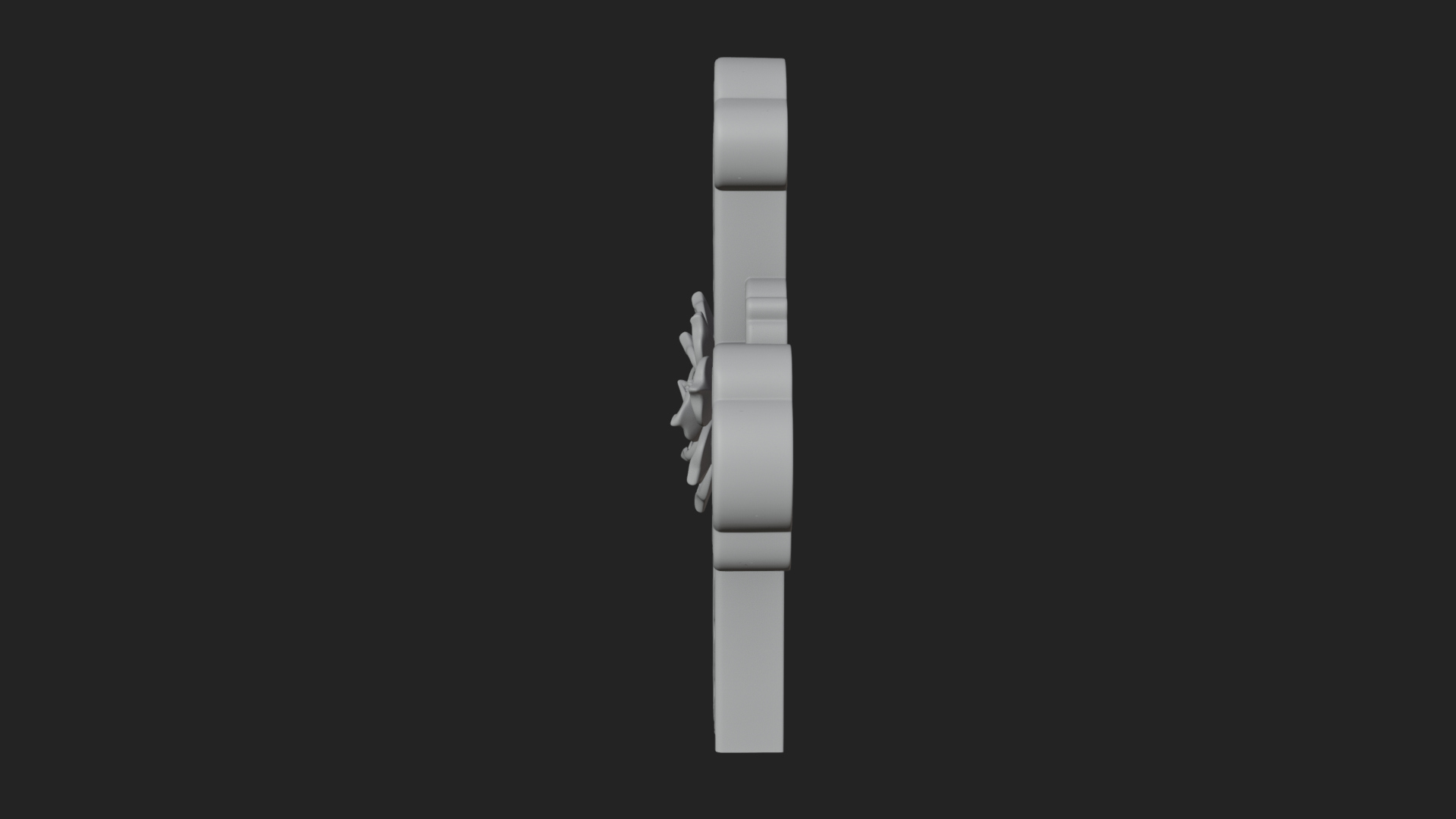 Carved Relief Wall Cross Design 34 3D Print Model 3D Model