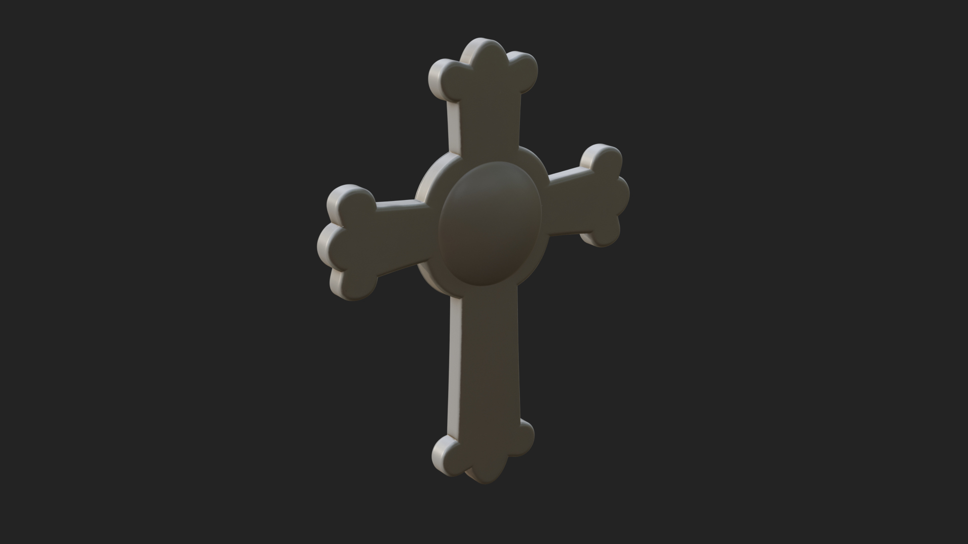 Carved Relief Wall Cross Design 340 3D Print Model 3D Model