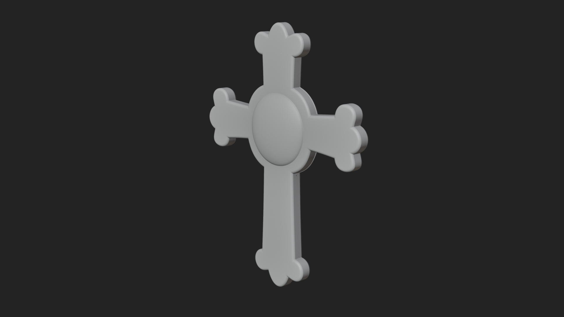 Carved Relief Wall Cross Design 340 3D Print Model 3D Model