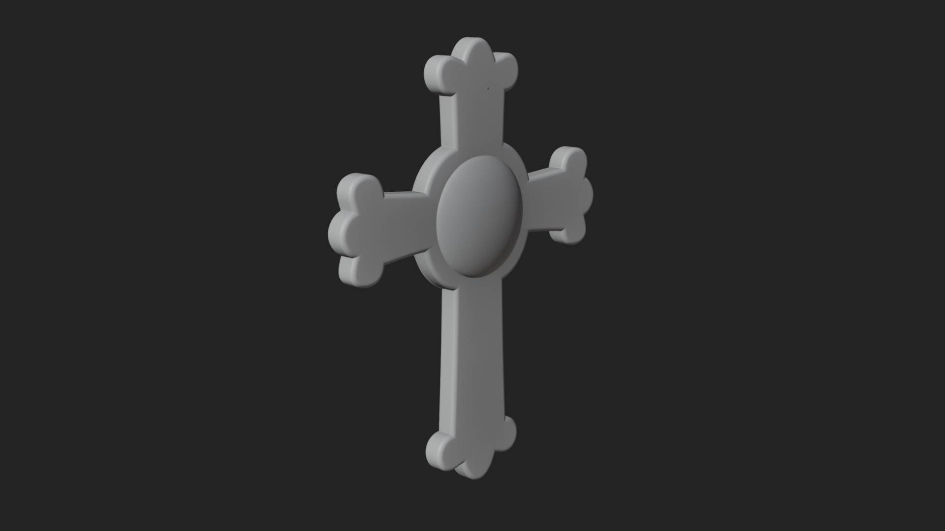 Carved Relief Wall Cross Design 340 3D Print Model 3D Model