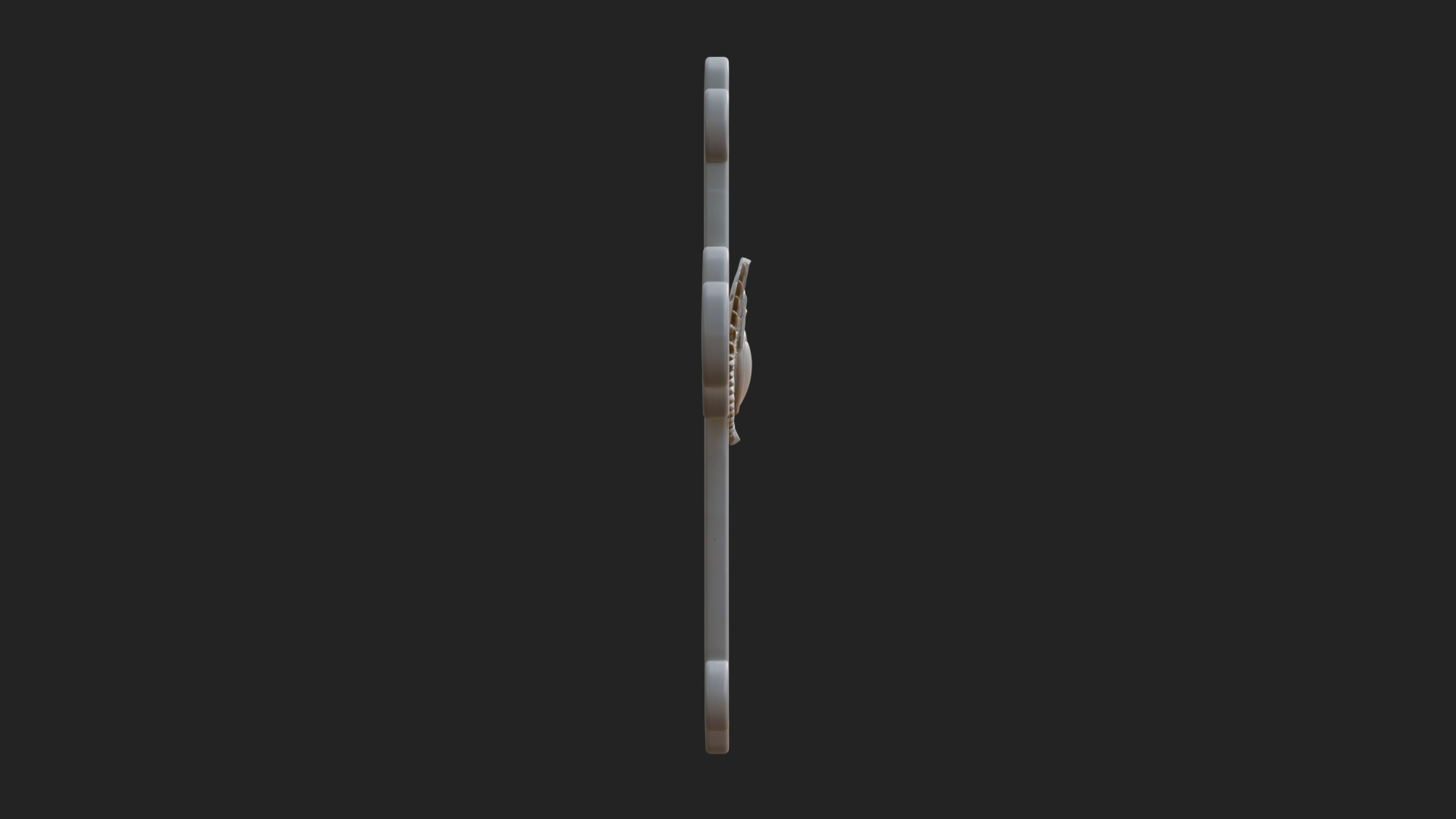 Carved Relief Wall Cross Design 341 3D Print Model 3D Model