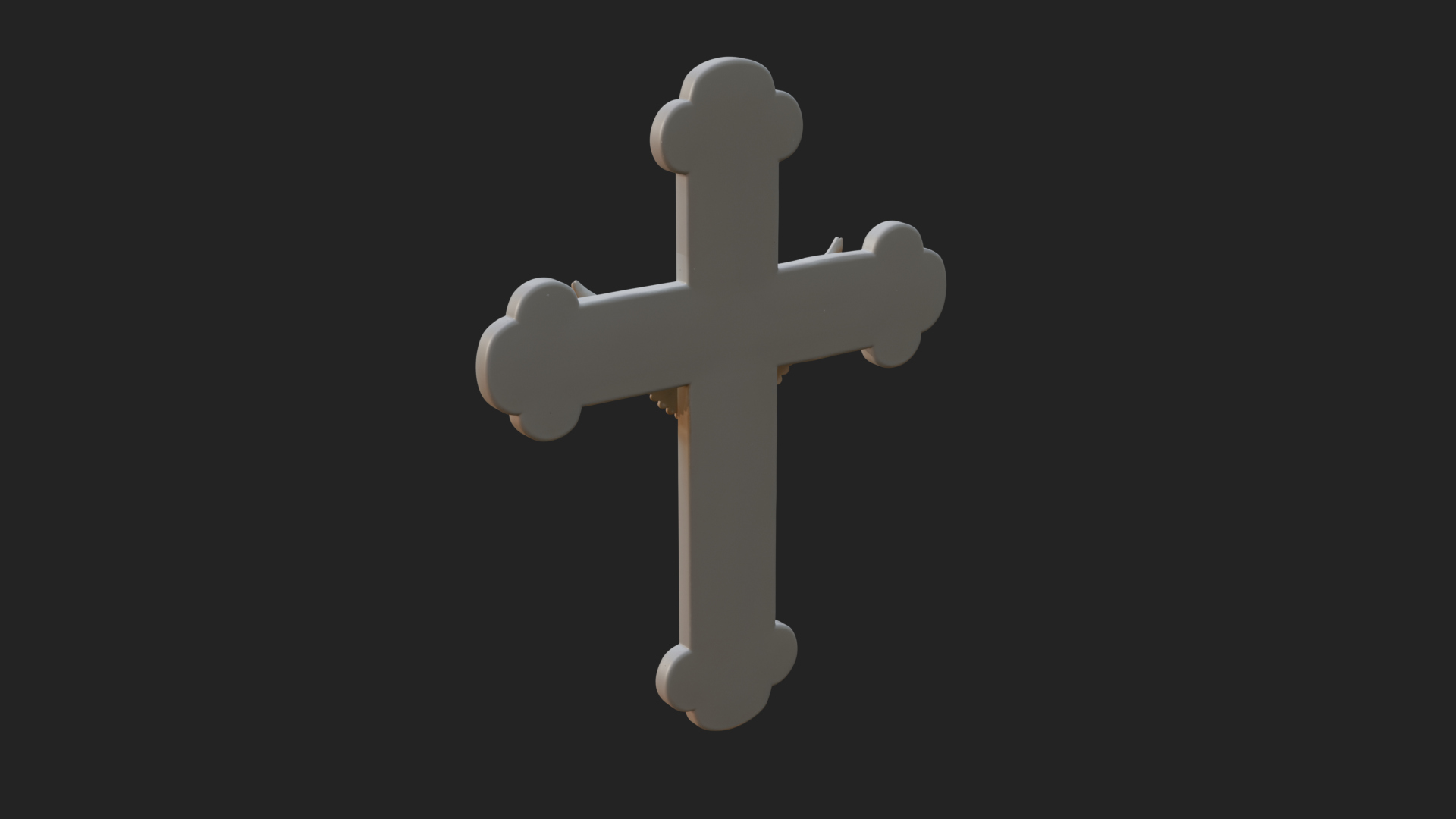 Carved Relief Wall Cross Design 341 3D Print Model 3D Model