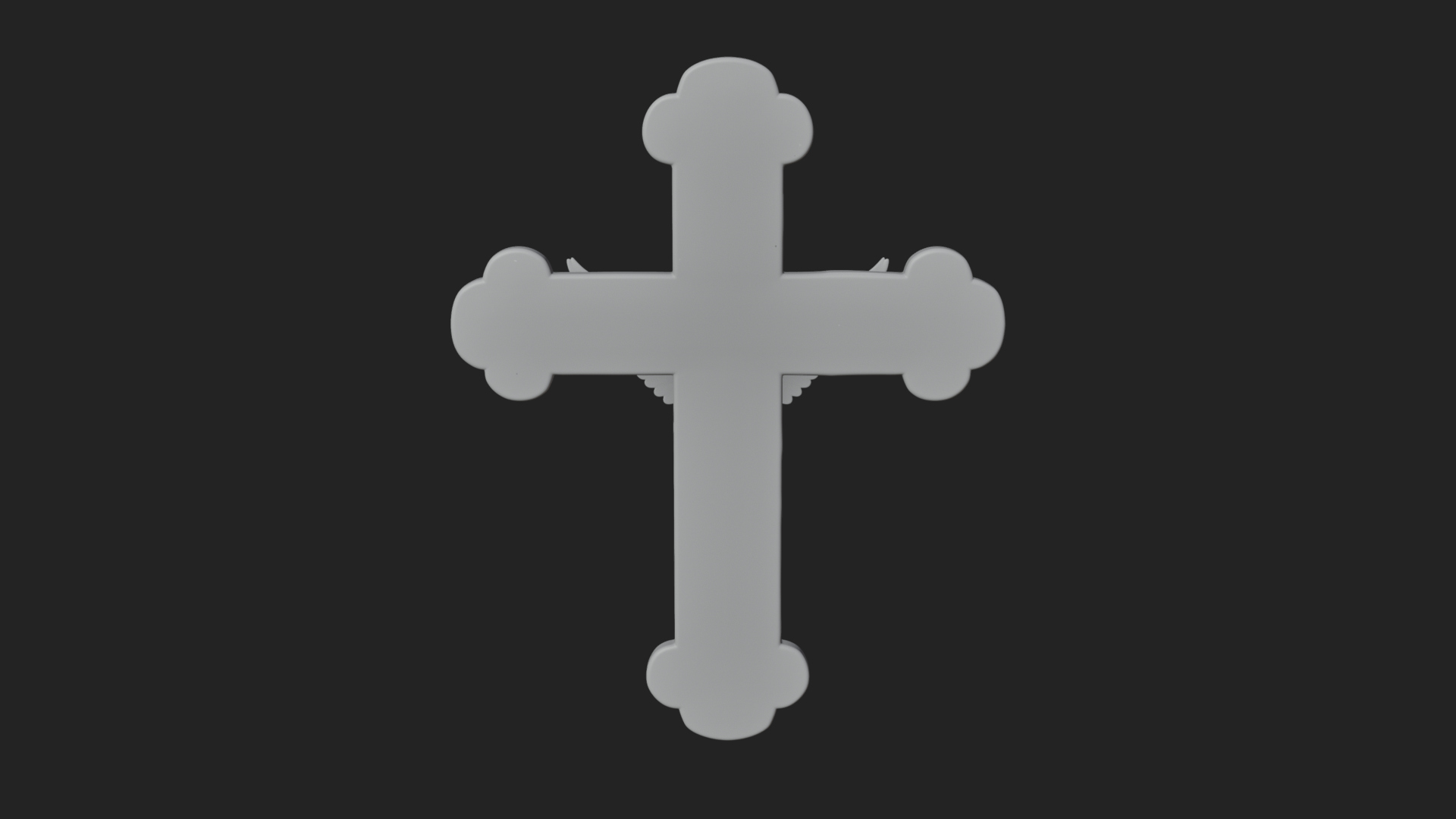 Carved Relief Wall Cross Design 341 3D Print Model 3D Model