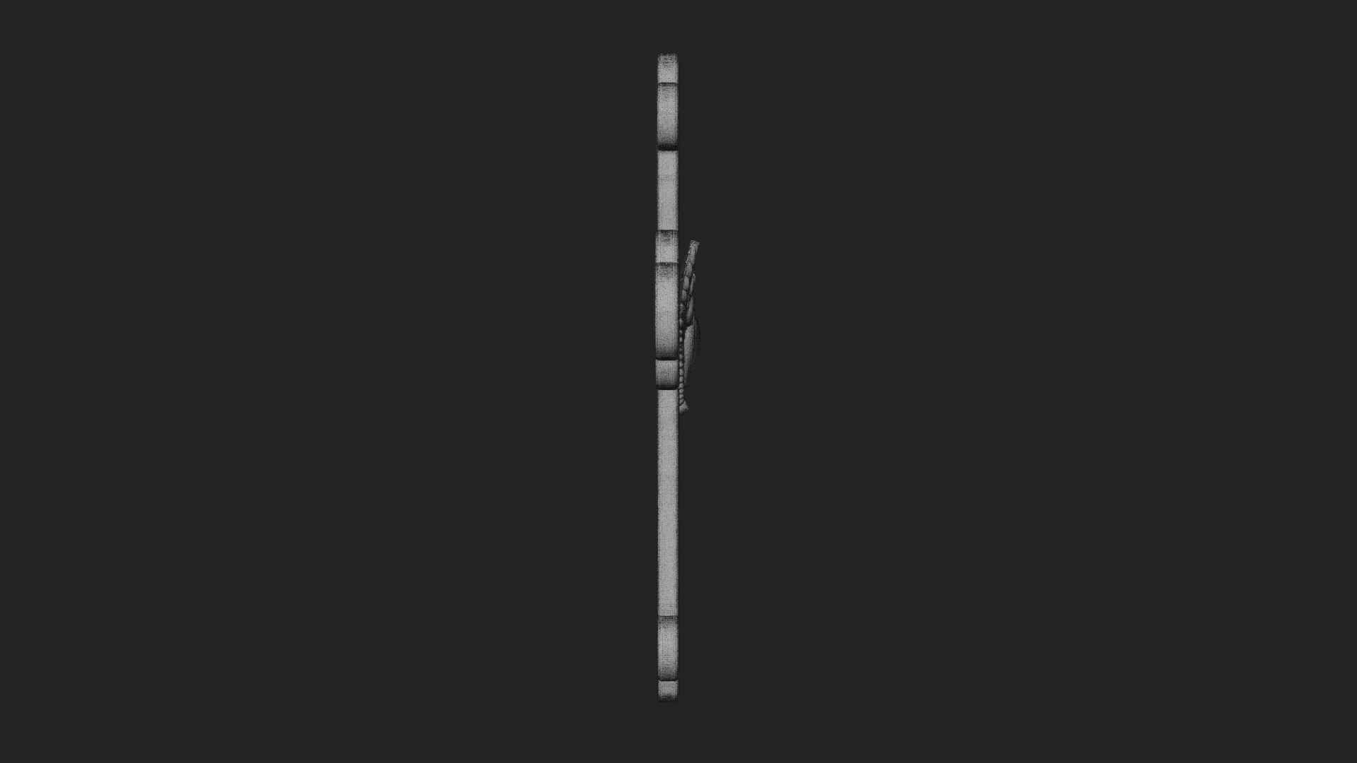 Carved Relief Wall Cross Design 341 3D Print Model 3D Model
