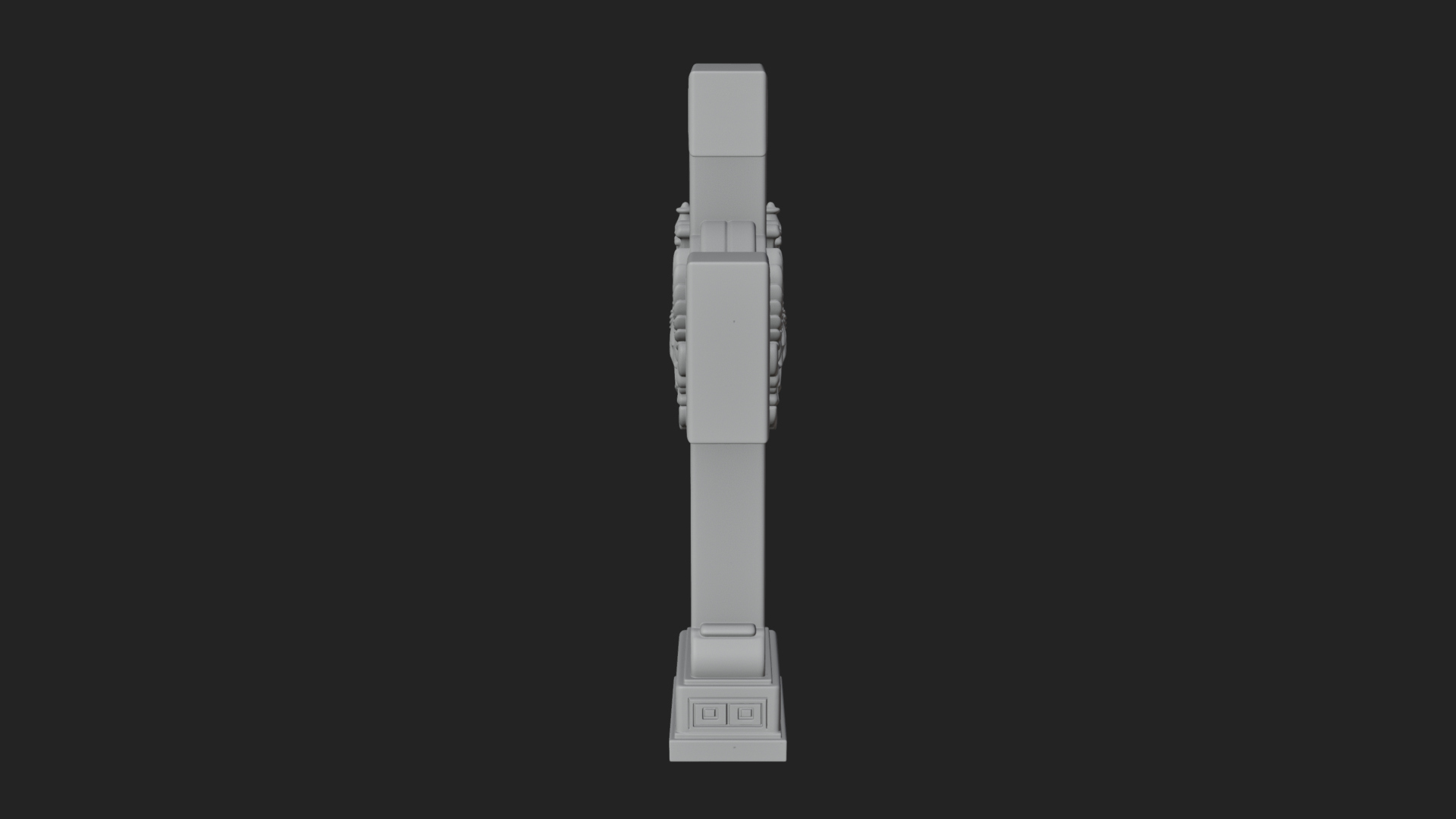 Carved Relief Wall Cross Design 343 3D Print Model 3D Model