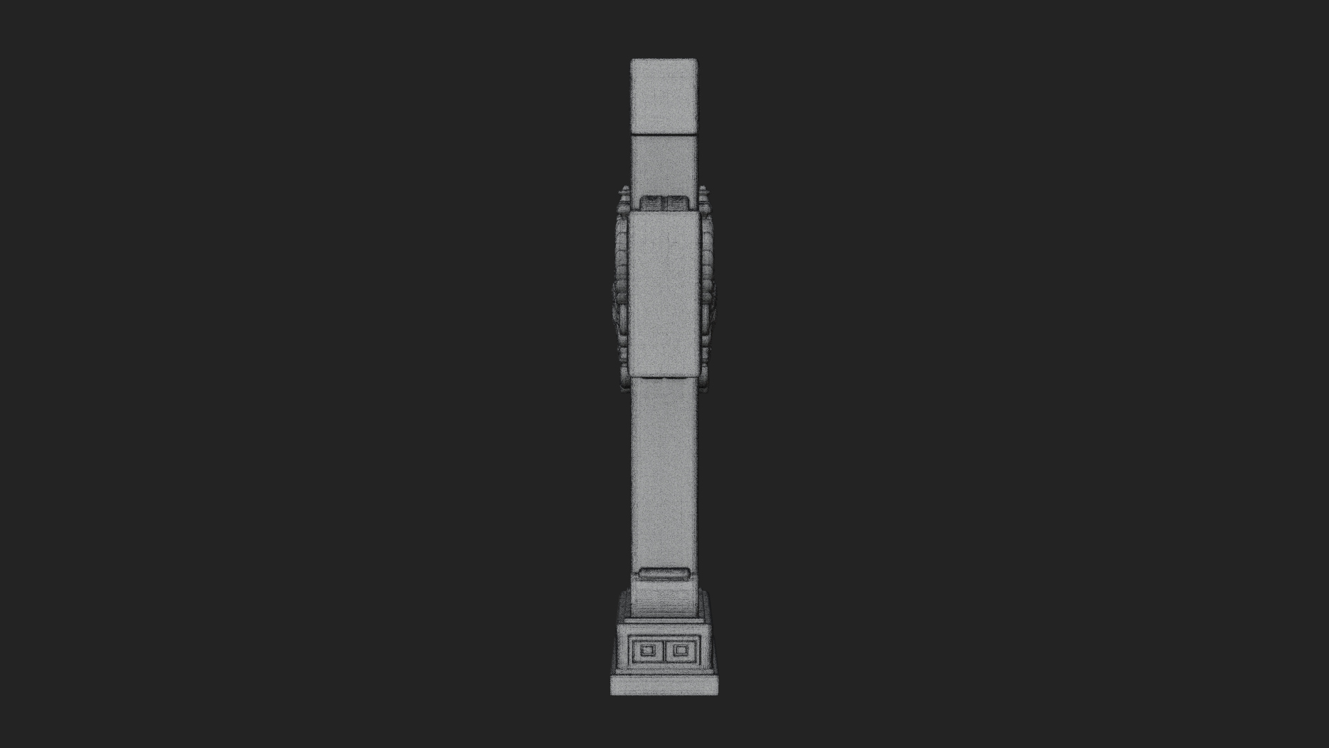 Carved Relief Wall Cross Design 343 3D Print Model 3D Model