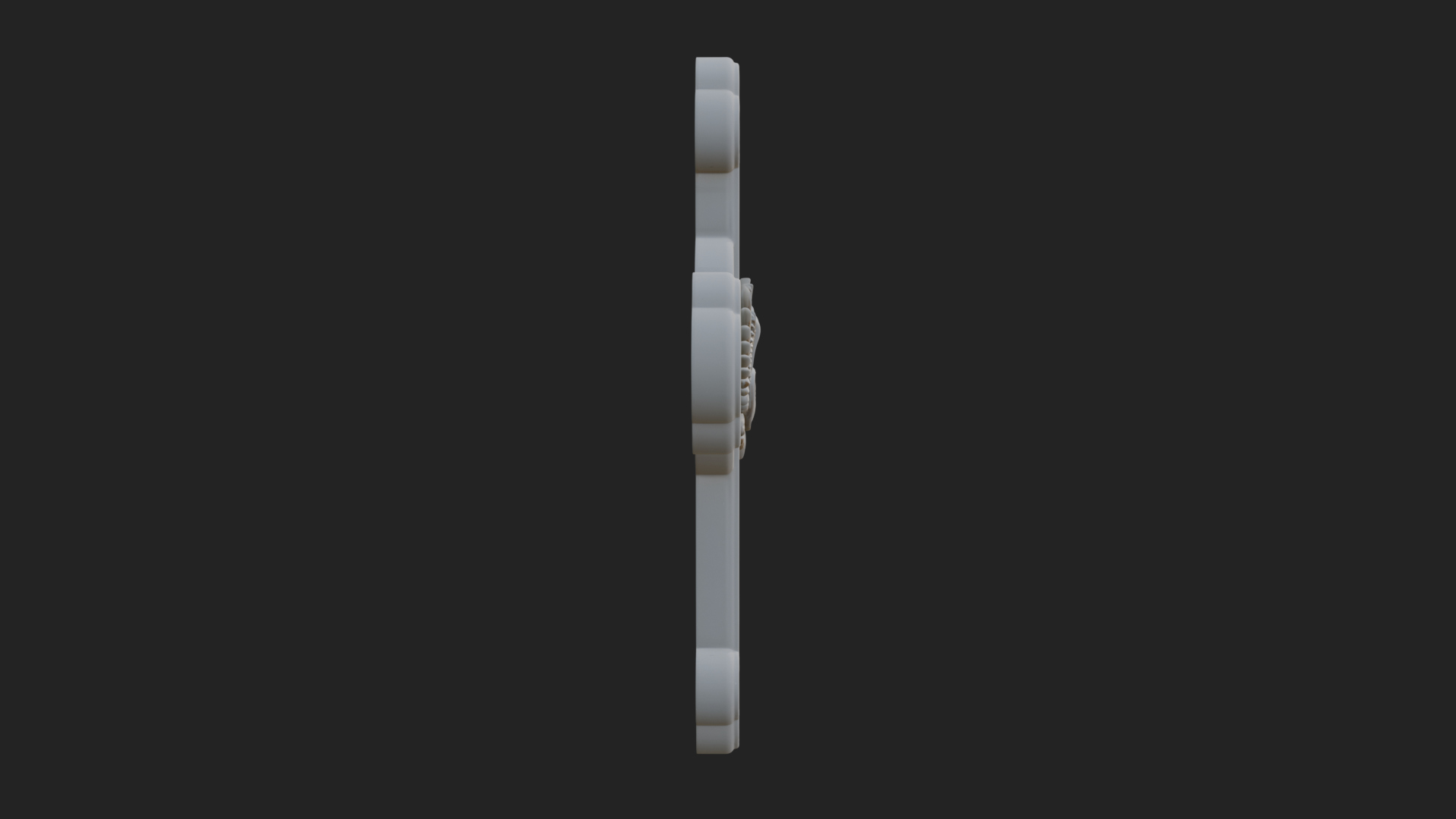 Carved Relief Wall Cross Design 344 3D Print Model 3D Model