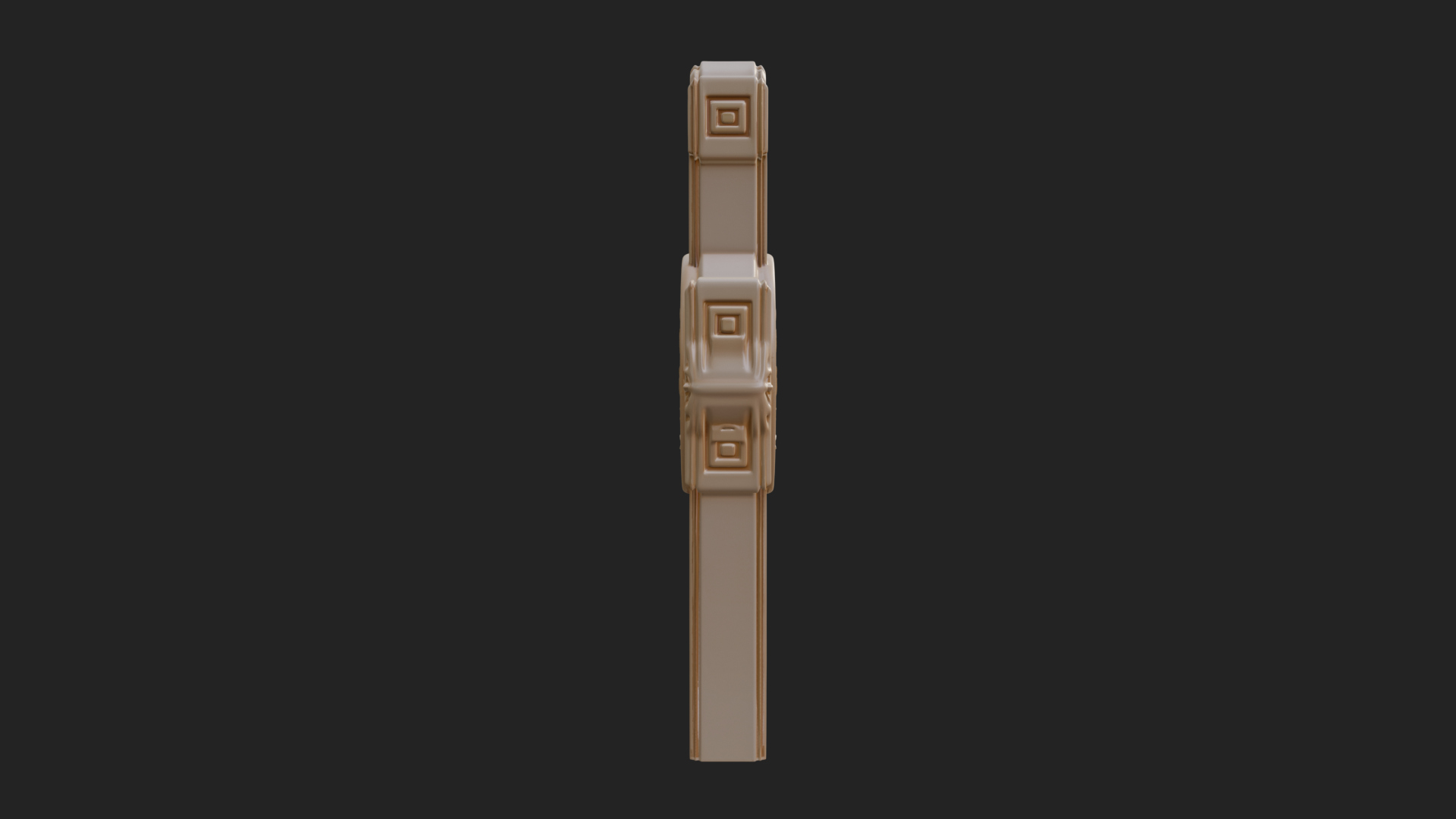 Carved Relief Wall Cross Design 345 3D Print Model 3D Model