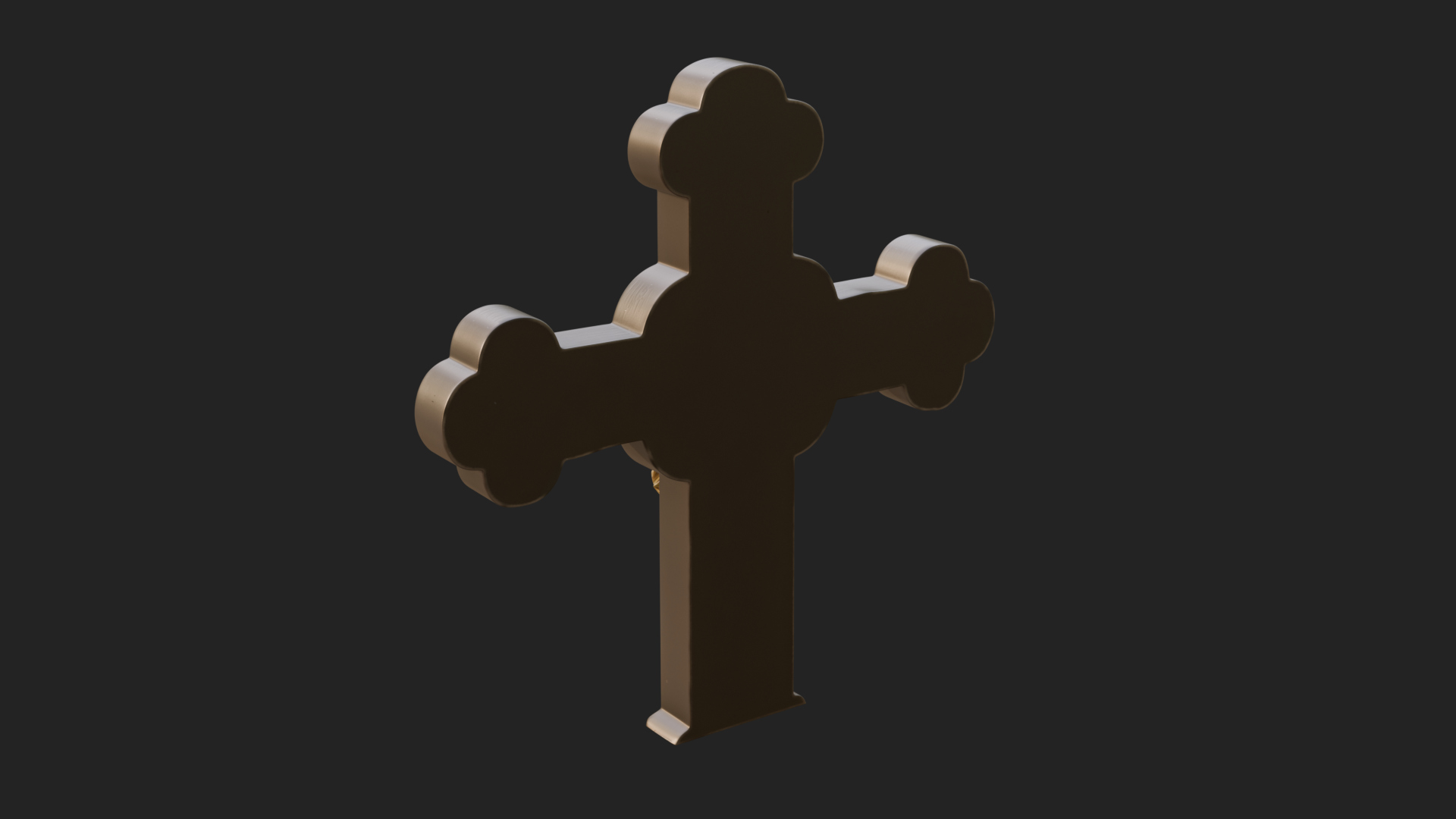 Carved Relief Wall Cross Design 346 3D Print Model 3D Model