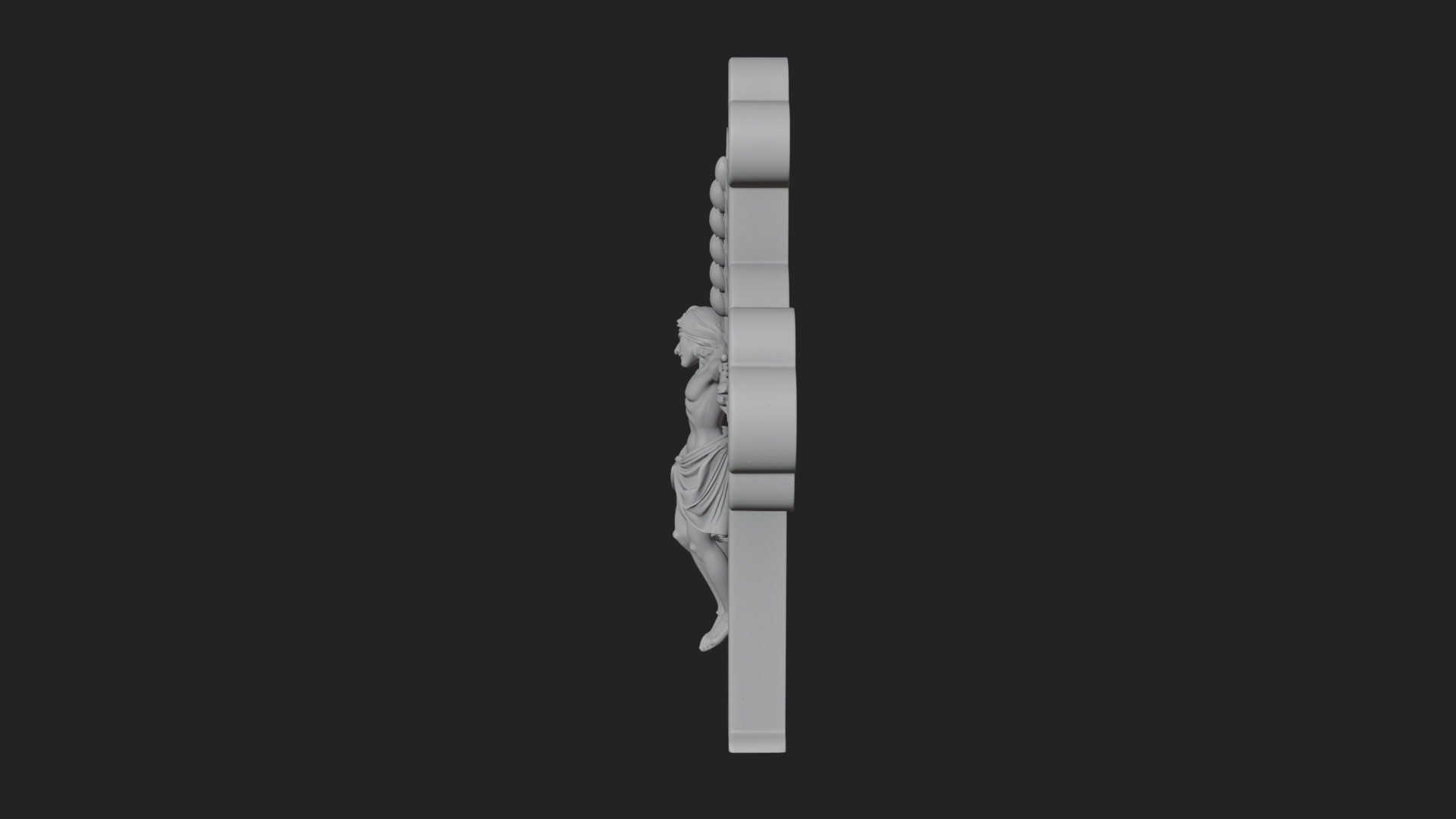 Carved Relief Wall Cross Design 346 3D Print Model 3D Model