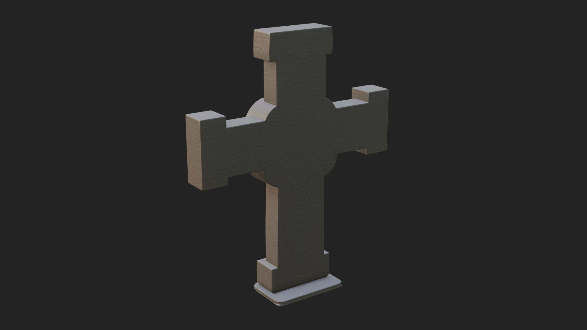 Carved Relief Wall Cross Design 347 3D Print Model 3D Model