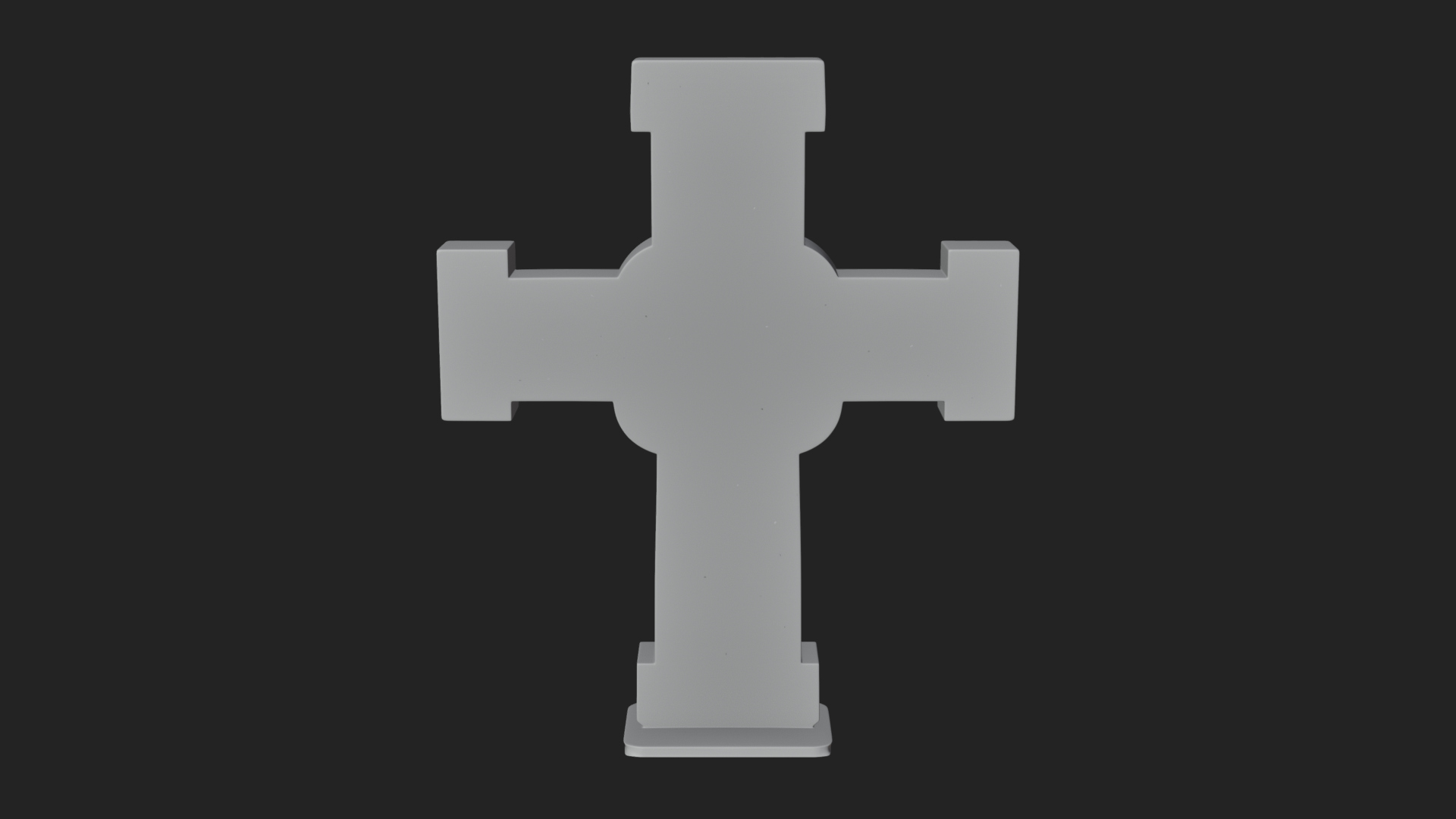Carved Relief Wall Cross Design 347 3D Print Model 3D Model