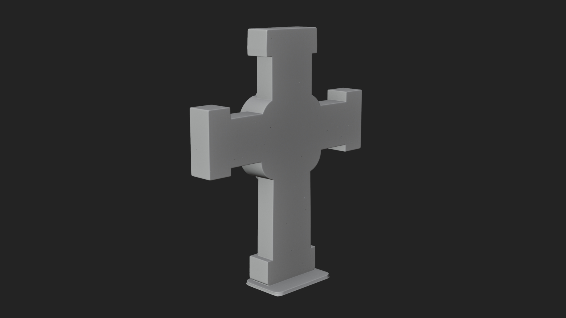Carved Relief Wall Cross Design 347 3D Print Model 3D Model
