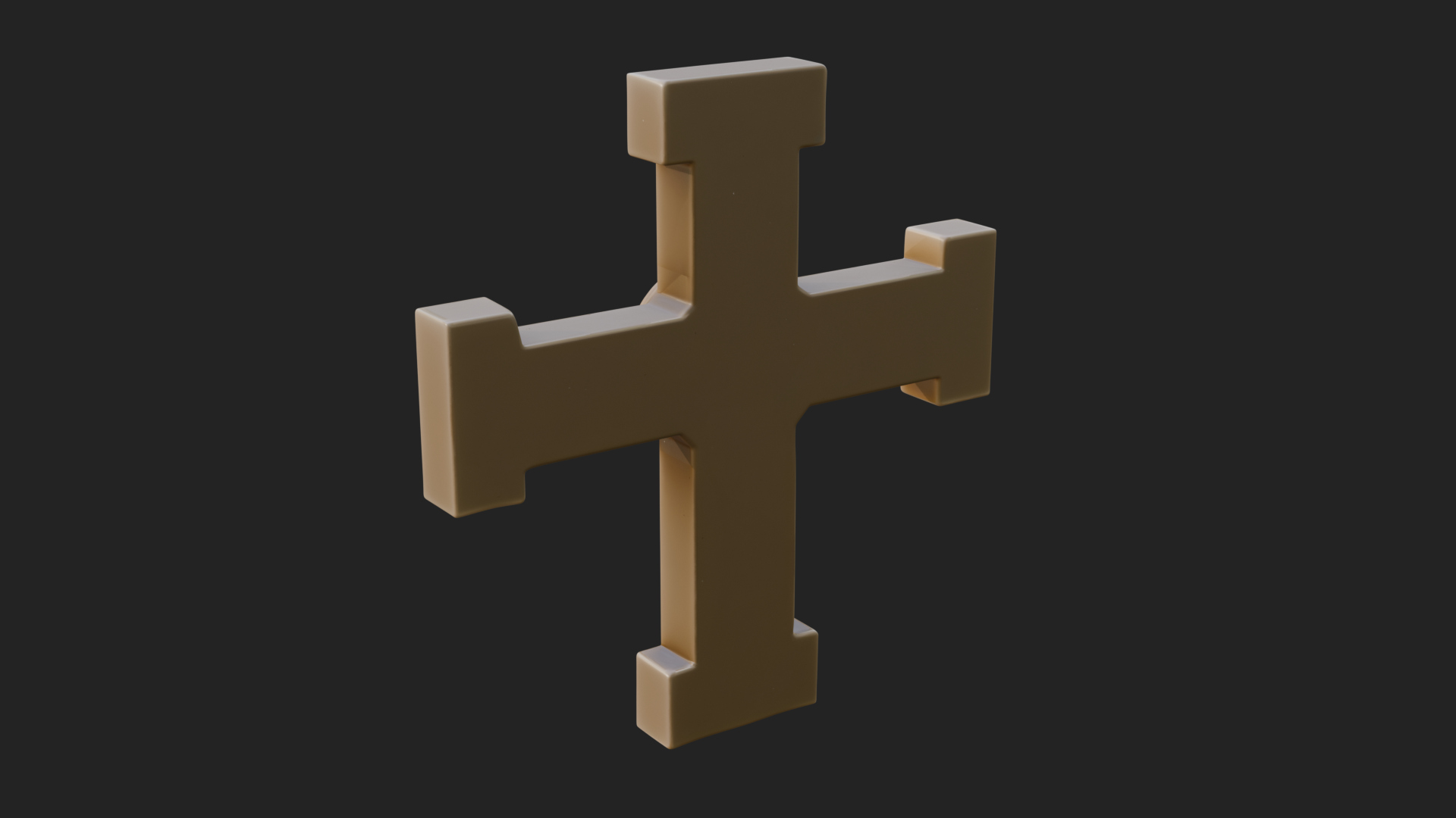 Carved Relief Wall Cross Design 348 3D Print Model 3D Model