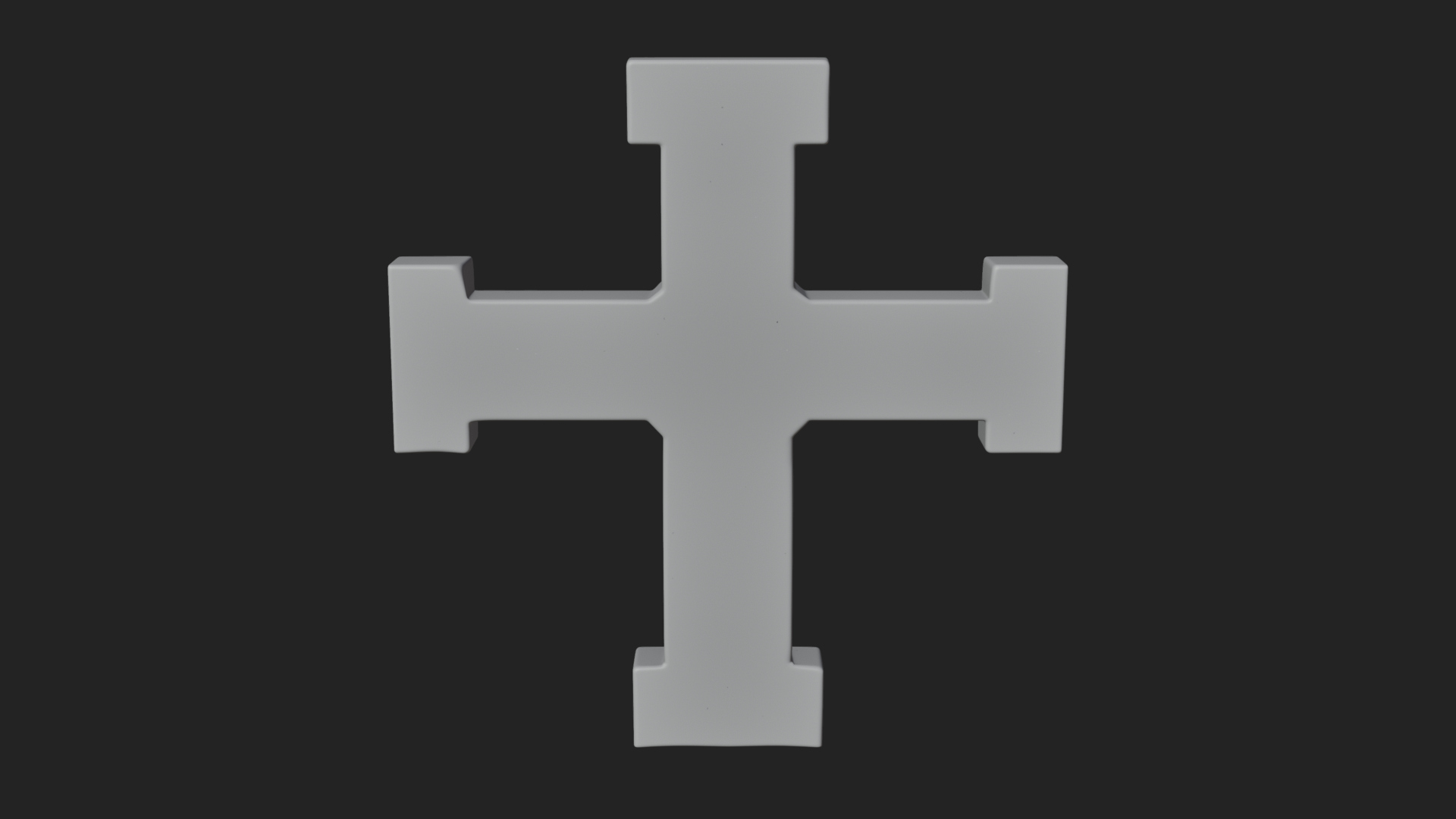 Carved Relief Wall Cross Design 348 3D Print Model 3D Model