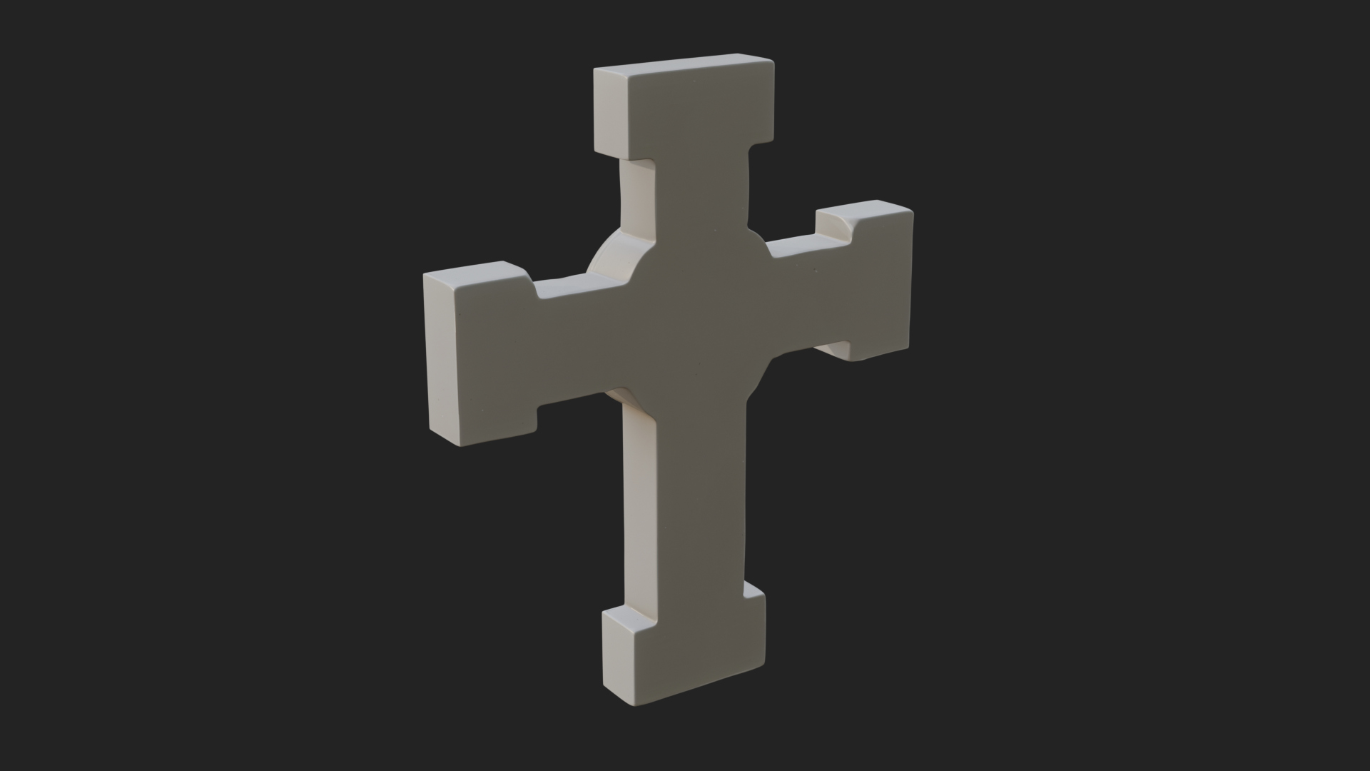 Carved Relief Wall Cross Design 35 3D Print Model 3D Model