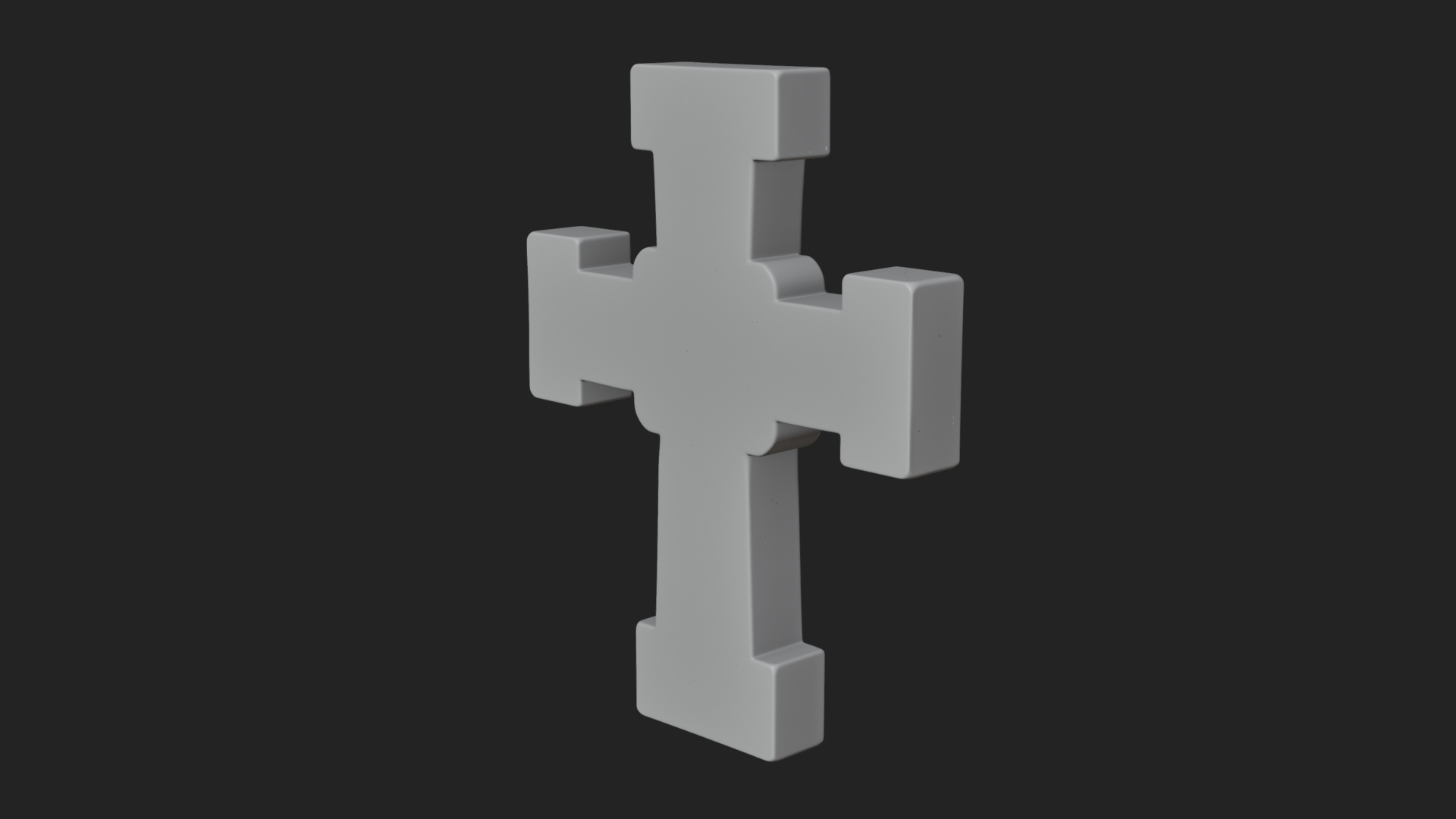 Carved Relief Wall Cross Design 350 3D Print Model 3D Model