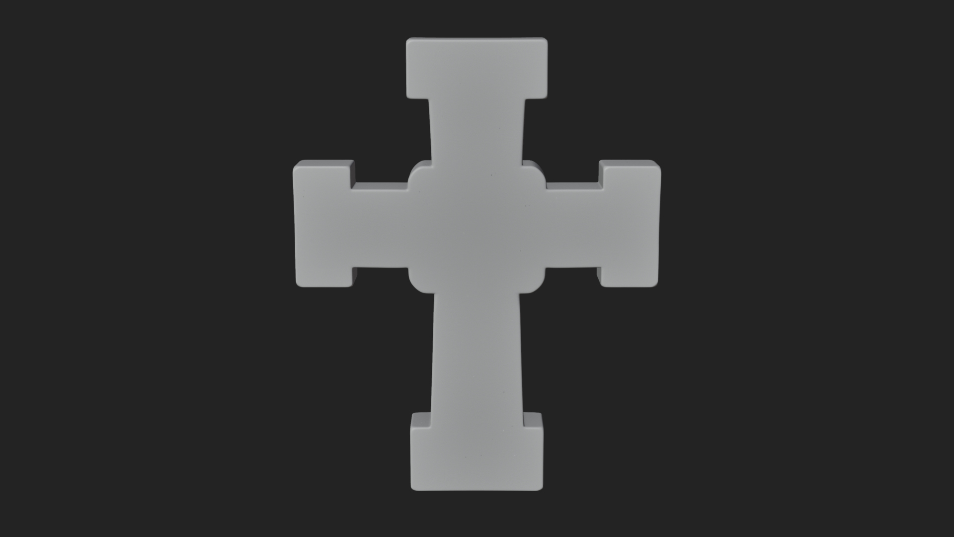 Carved Relief Wall Cross Design 350 3D Print Model 3D Model